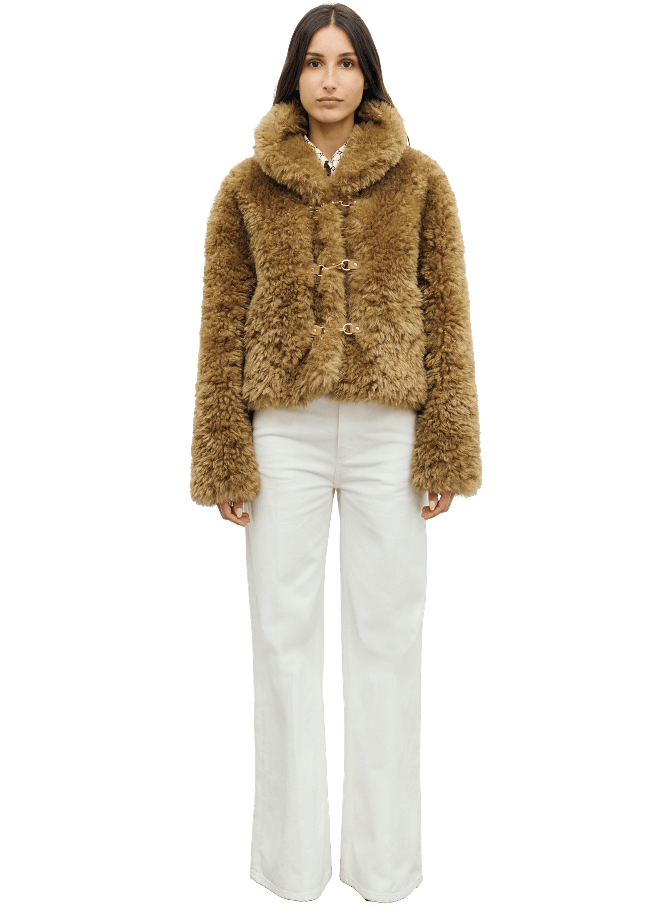 Manteau court en fausse fourrure - alza GERARD DAREL Beige