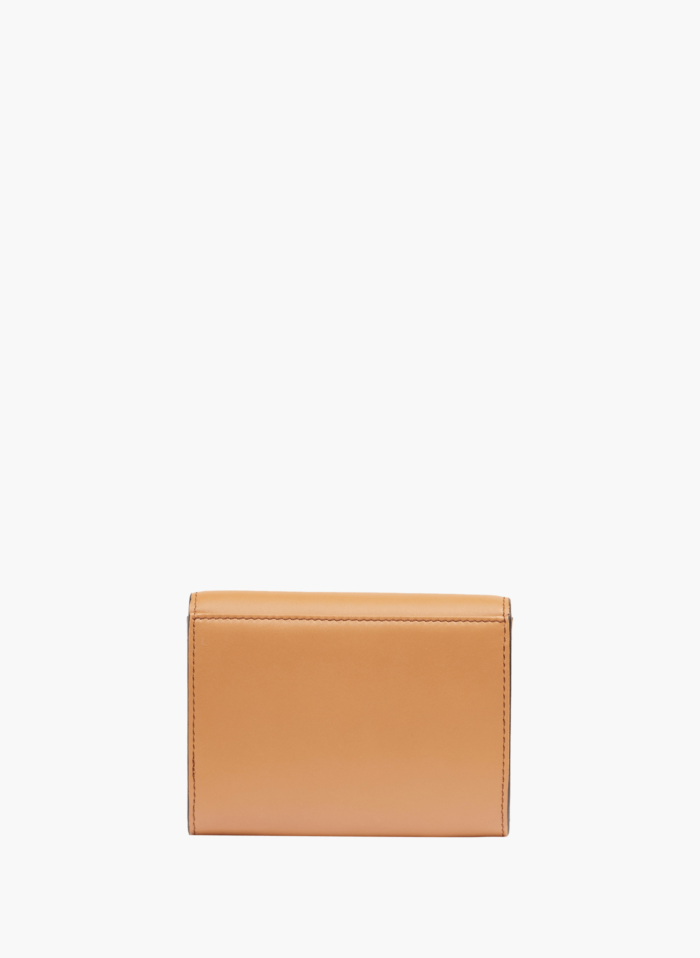 Portefeuille rectangulaire rabat angèle de lancel en cuir LANCEL Marron