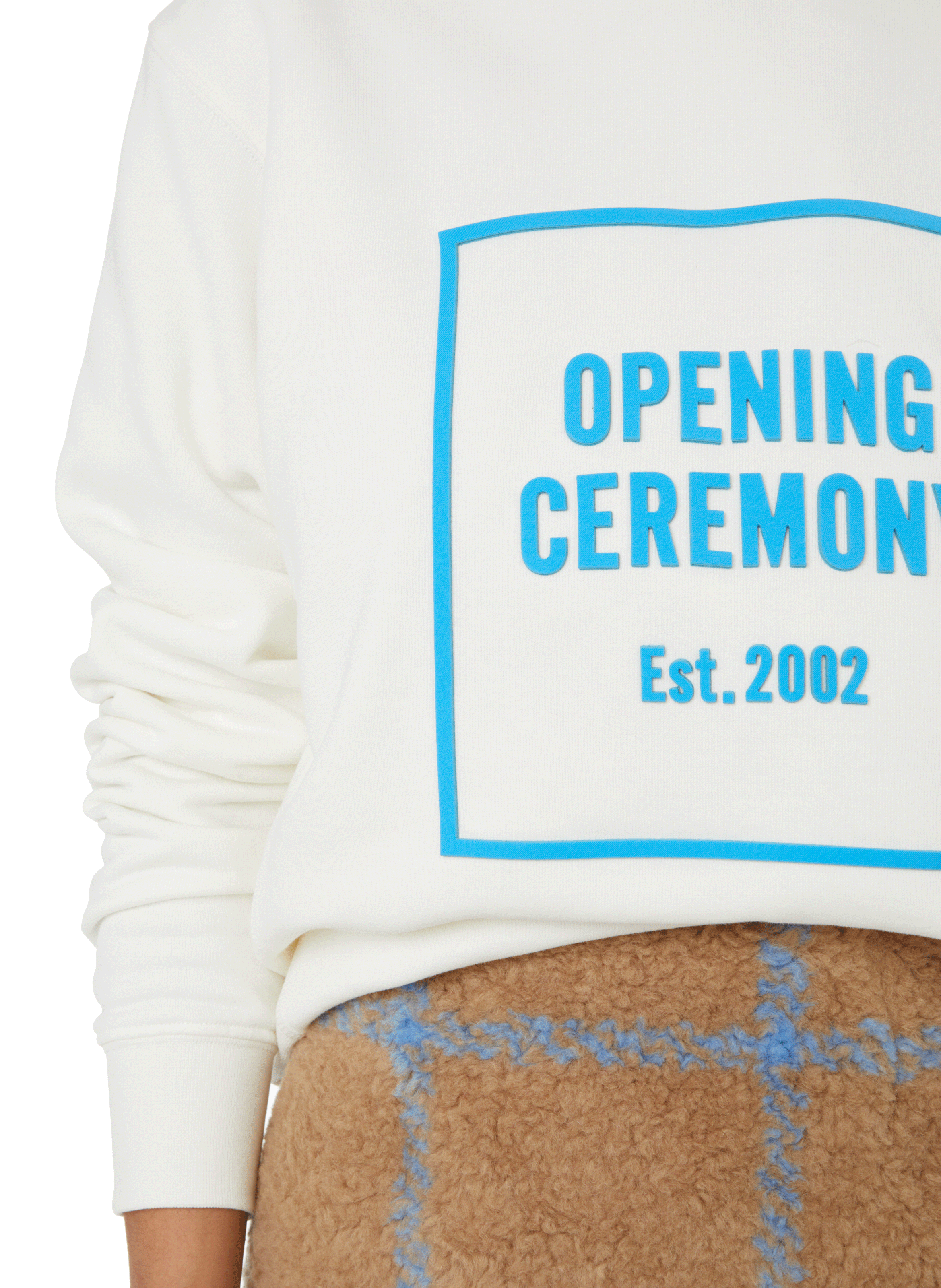 Sweatshirt en coton OPENING CEREMONY Blanc