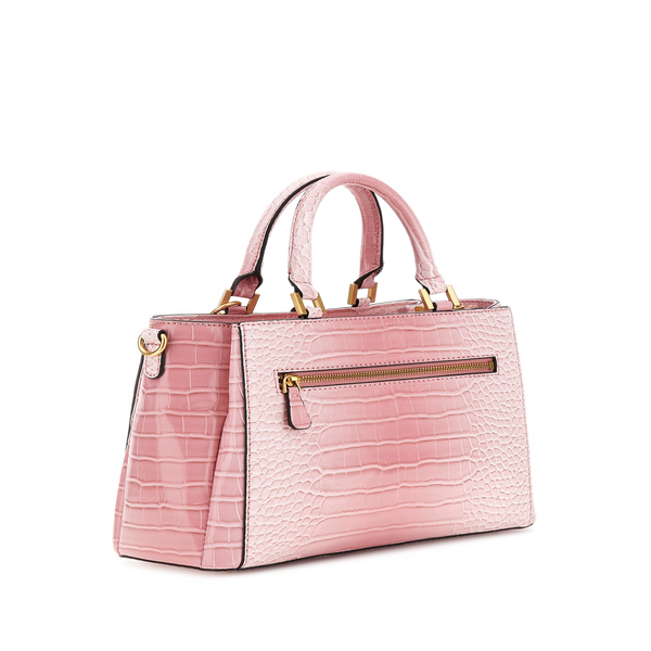Guess Textured Handbag In Pink