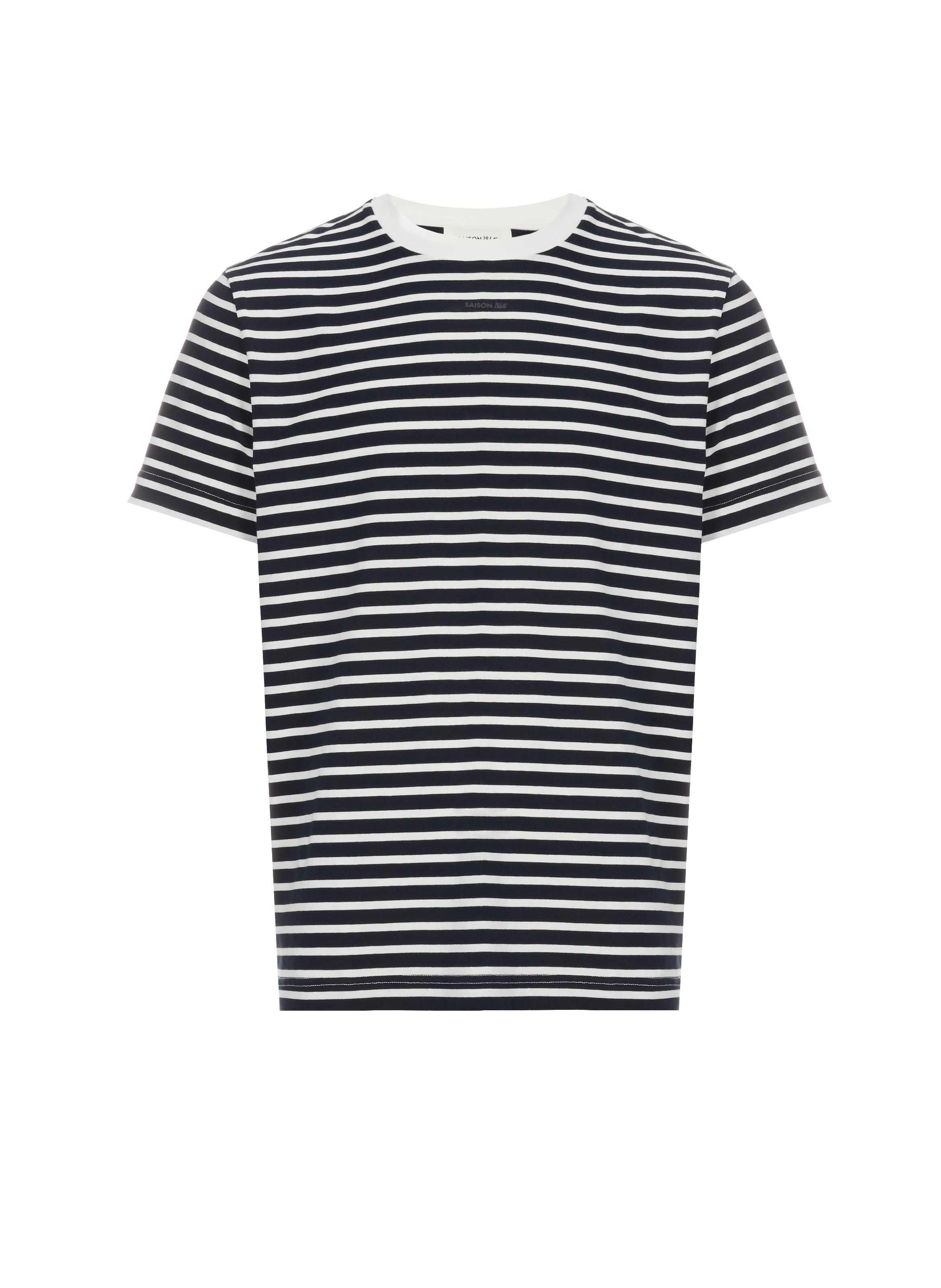 T-shirt rayé en coton  SAISON 1865 Bleu