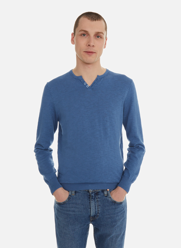 HARRIS WILSON Cotton Sweatshirt Blue