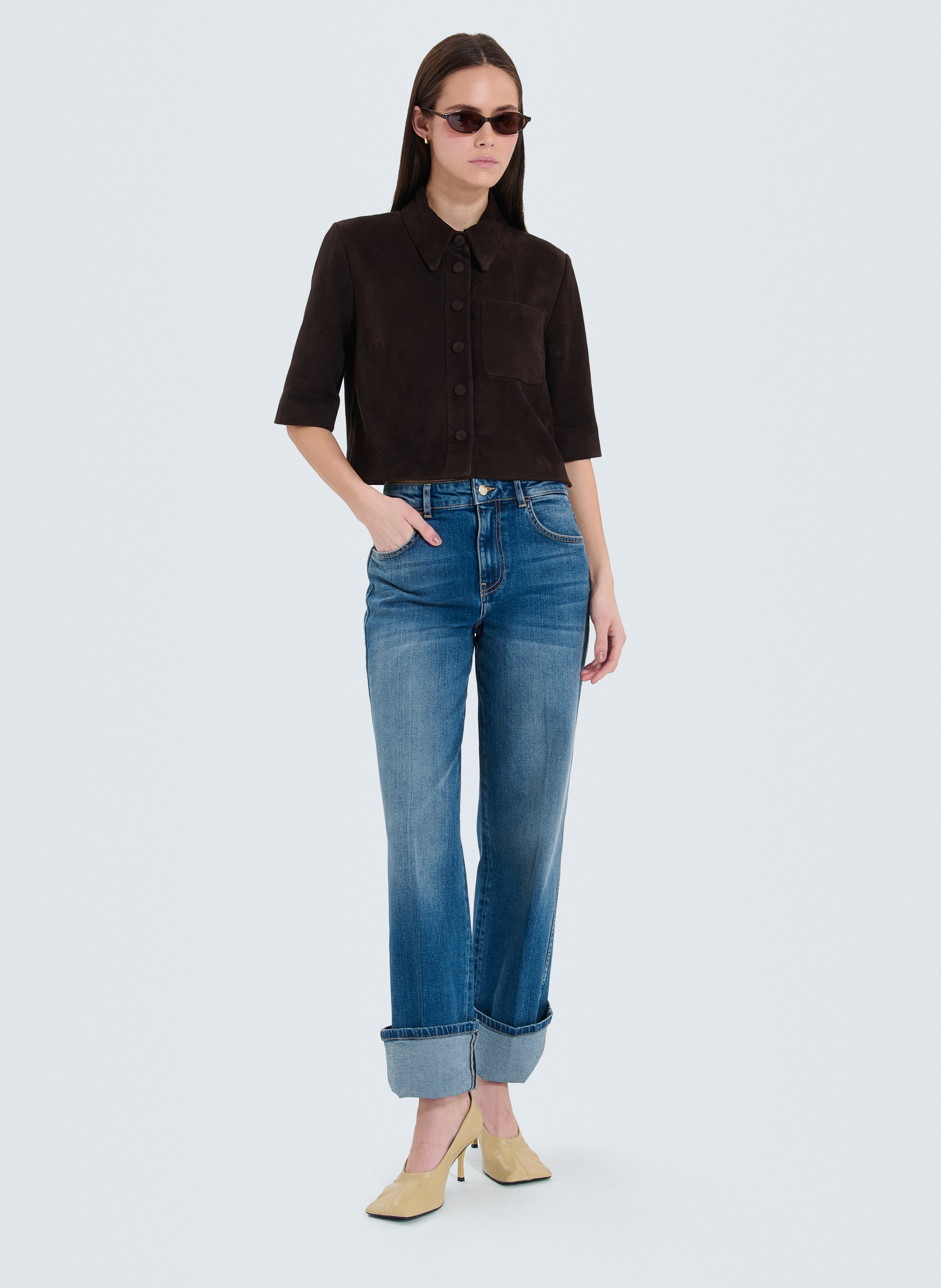 Chemise  celina ZAPA Marron