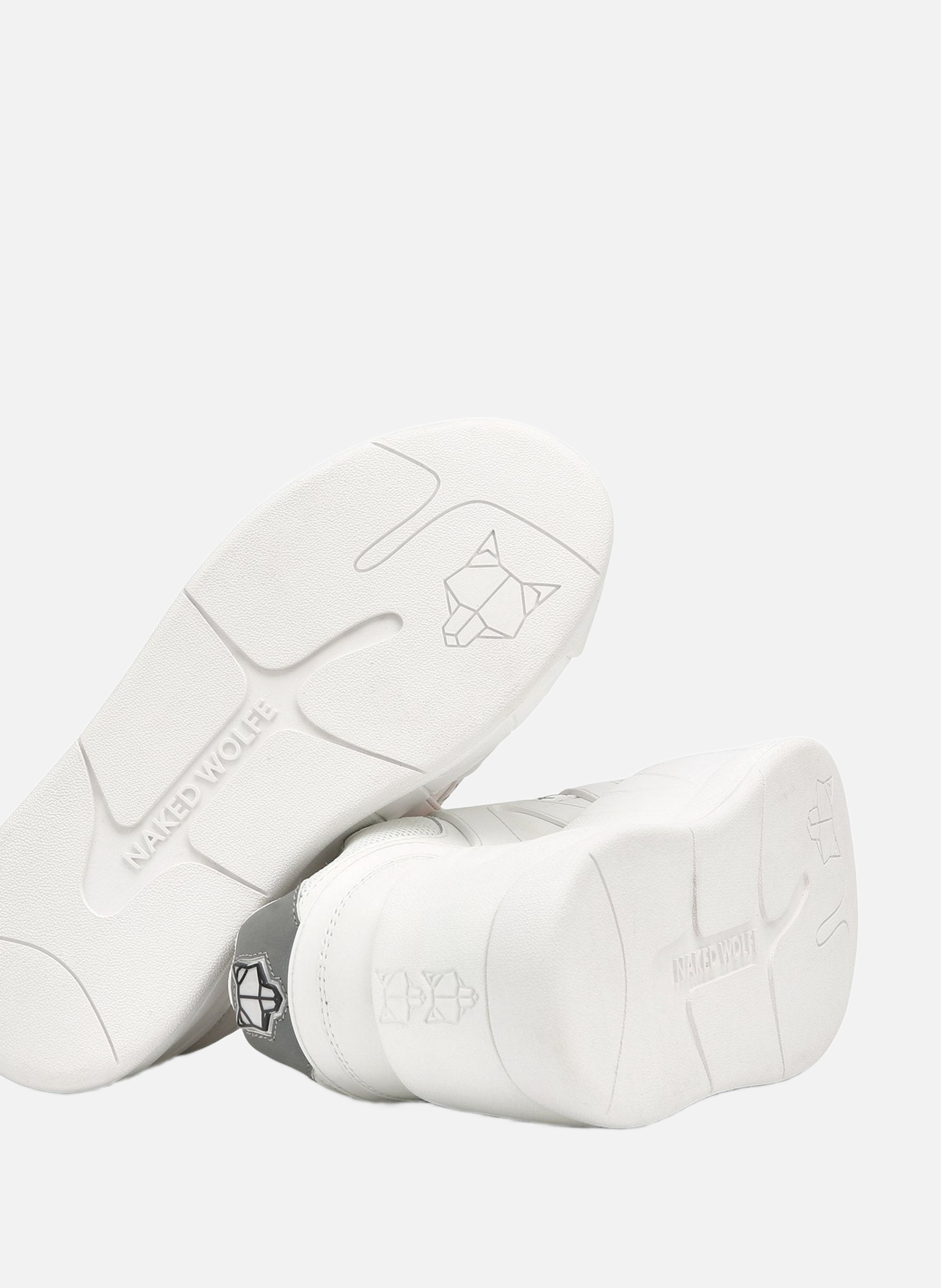 Baskets slider NAKED WOLFE Blanc