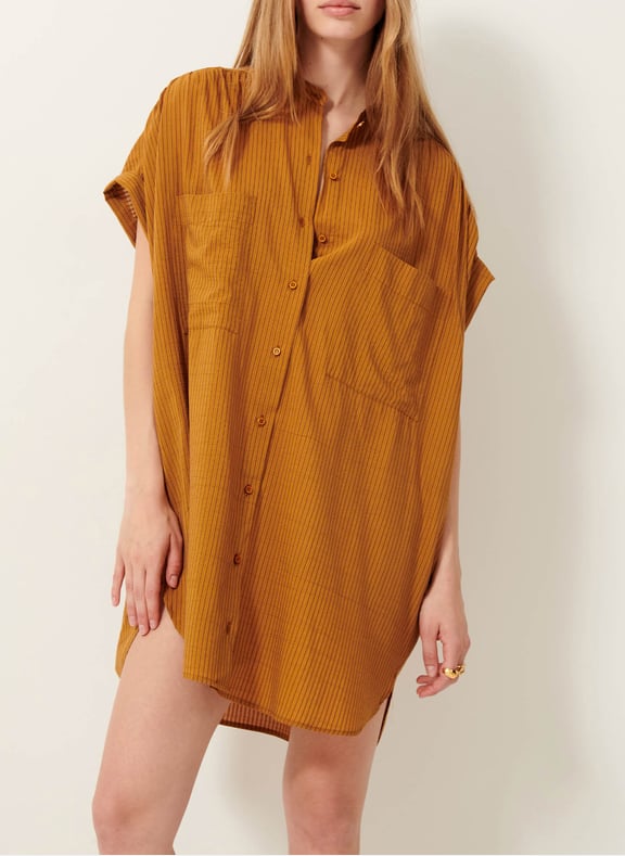 Robe courte ample rayée kamilia Marron by SESSUN SESSUN Robe courte ample rayée kamilia Marron