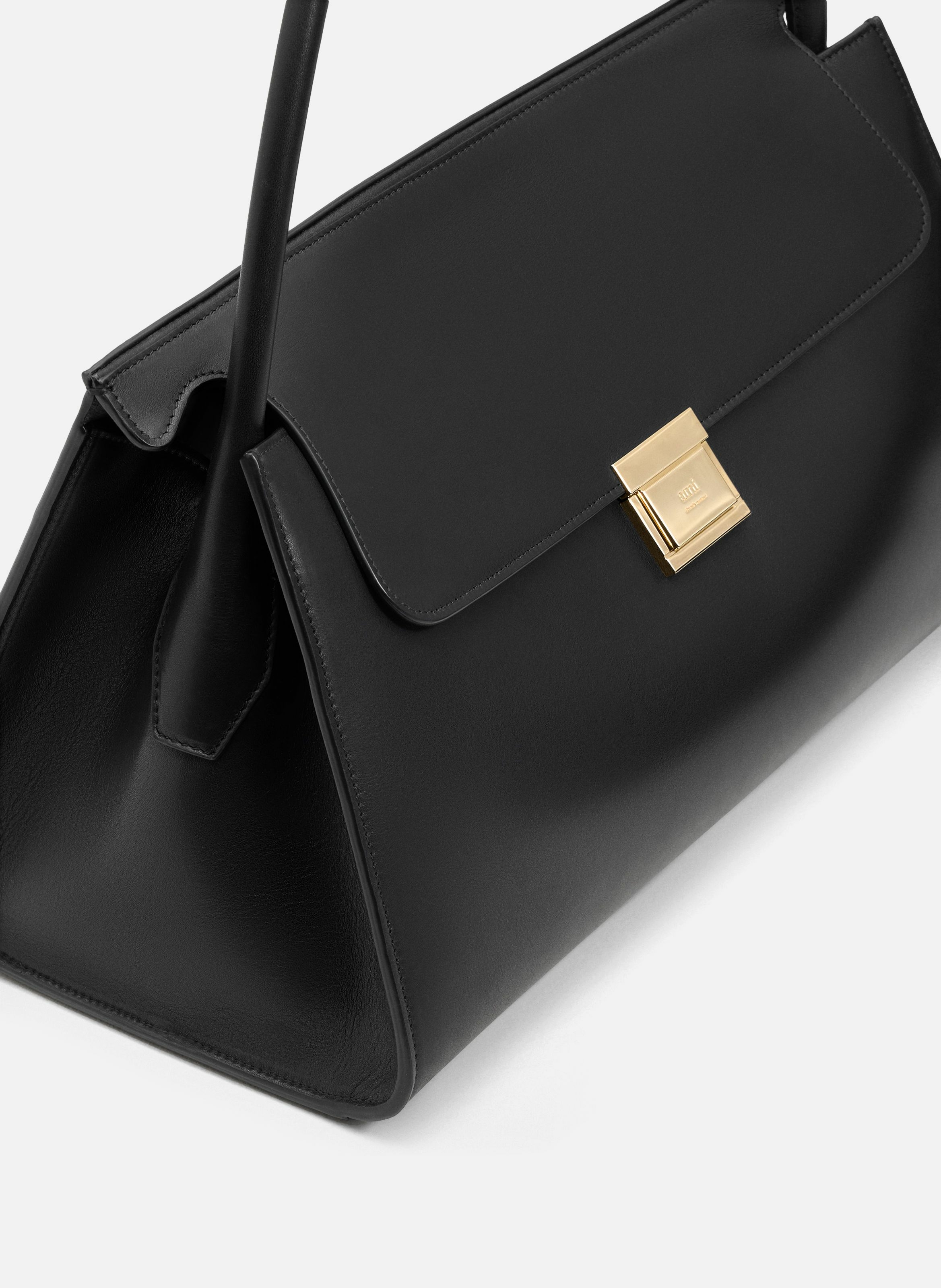 Sac Mimi En Cuir Lisse unisexe AMI PARIS Noir