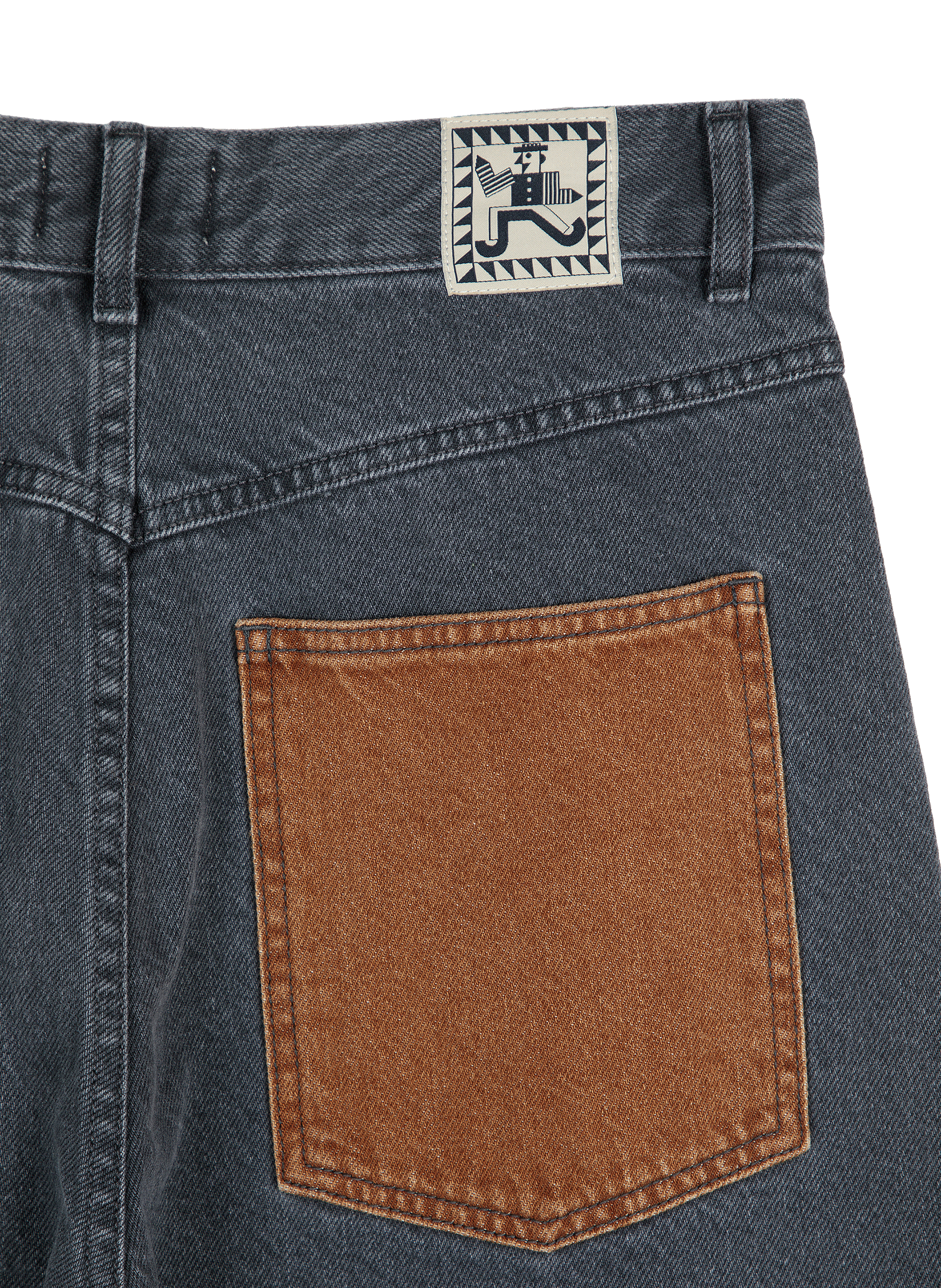 Pantalon effet patchwork en coton BOBO CHOSES Multicolore