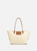 Sac cabas épaule - canvas kba  Beige - cognac