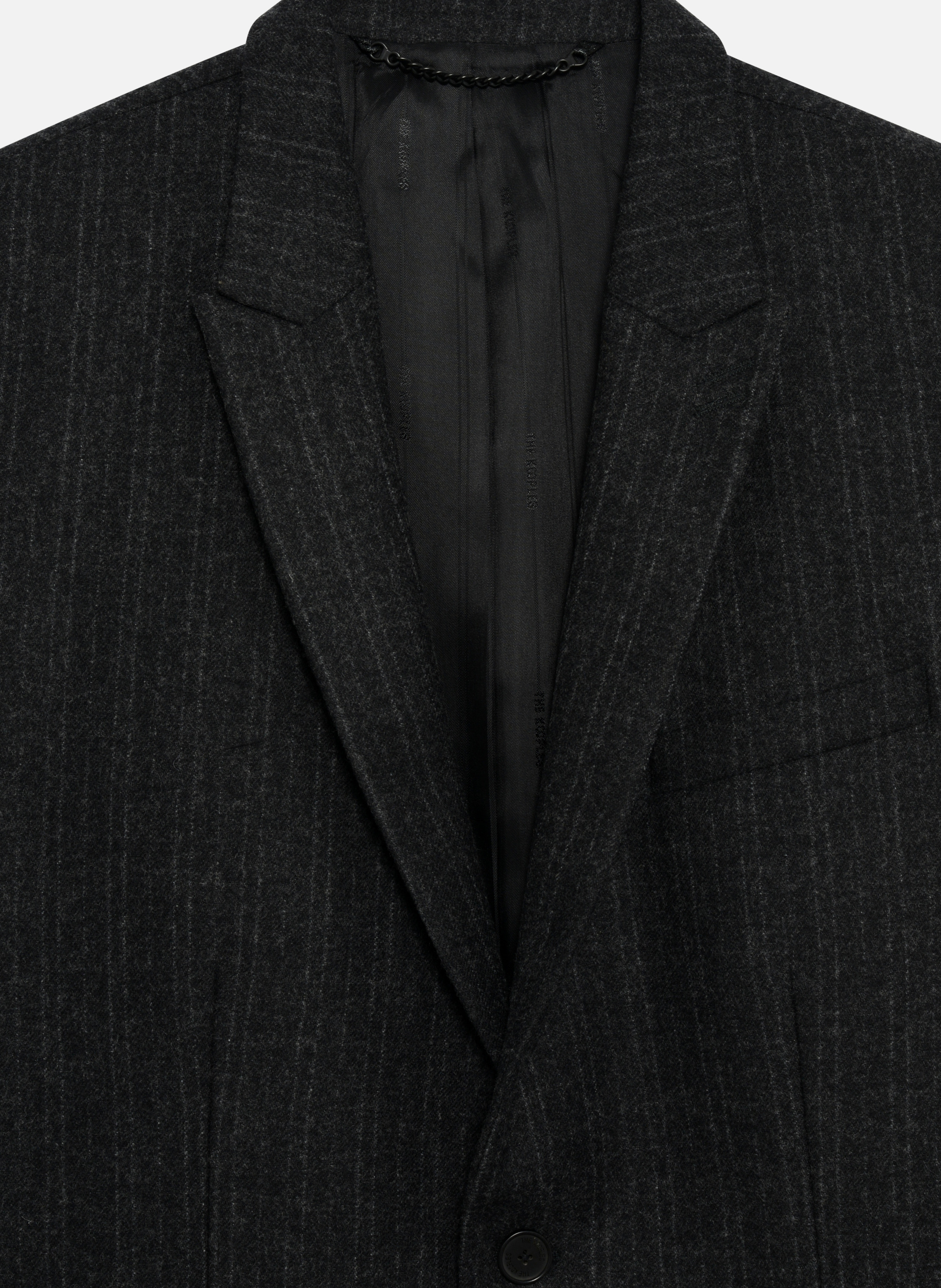 Veste de costume droite à fines rayures THE KOOPLES Gris