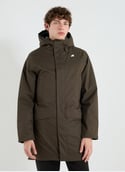 Parka droite à capuche JARNO Black olive