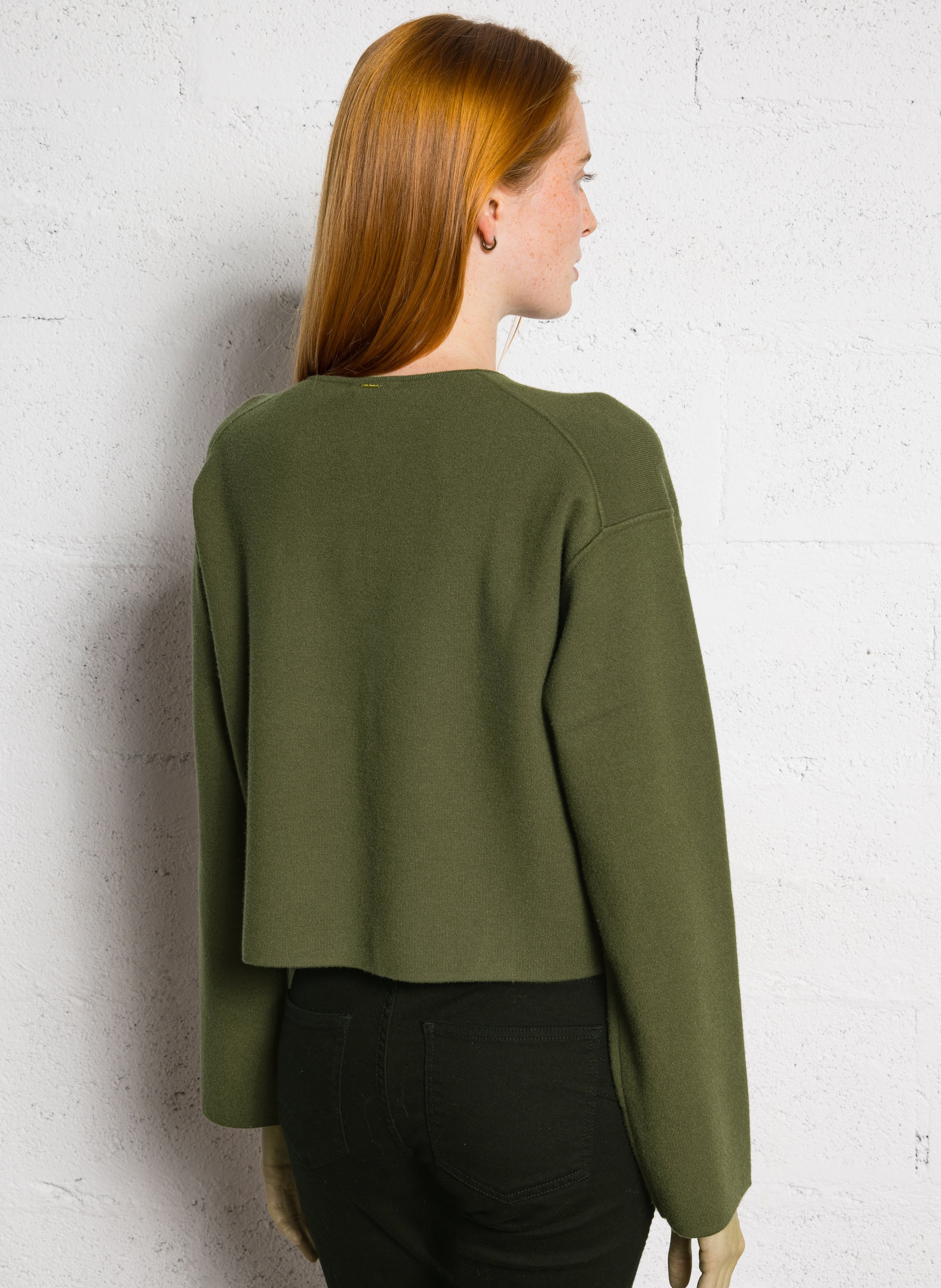 Cardigan oversize col rond IKKS Kaki