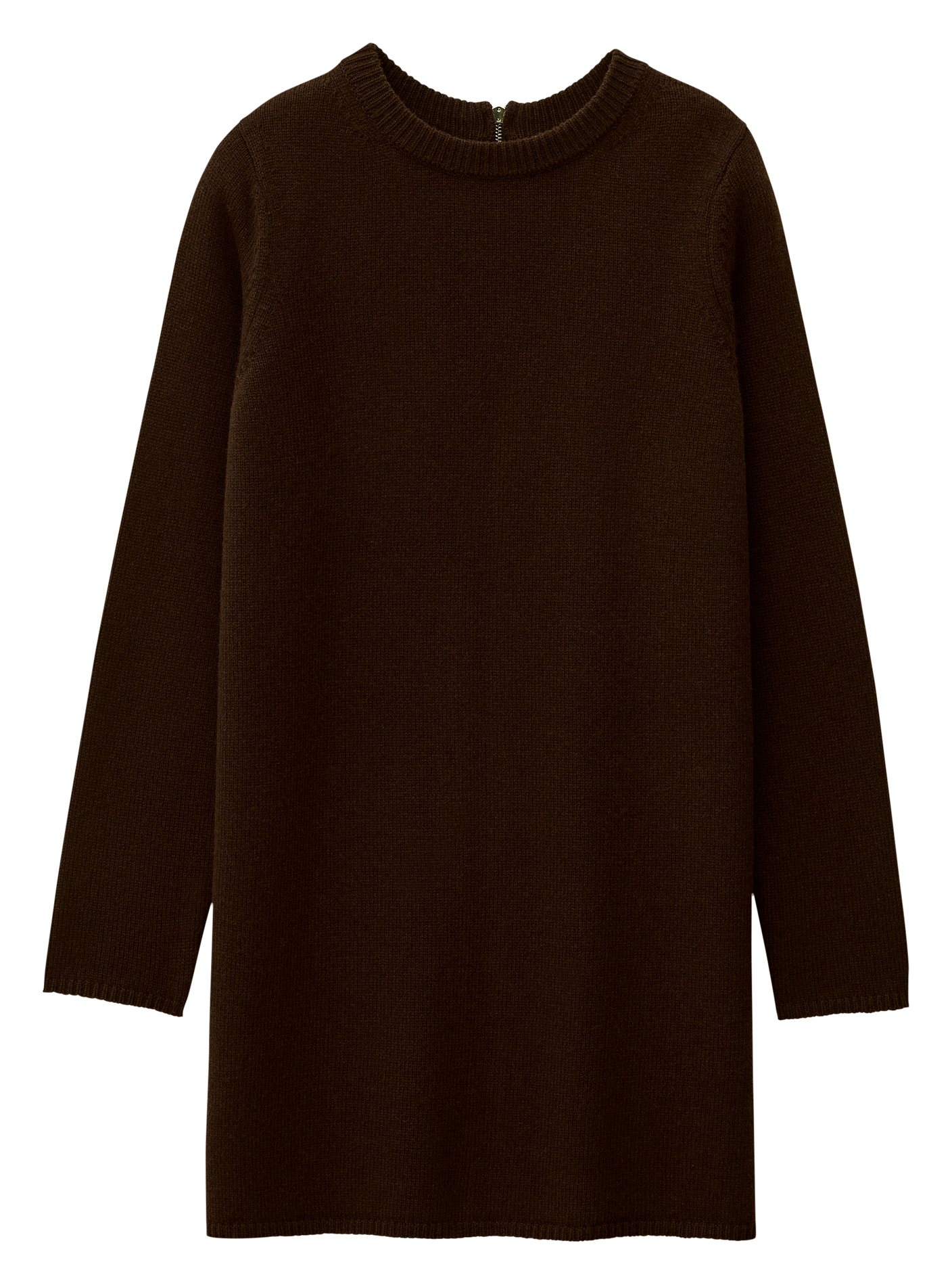 Robe courte en laine mélangée tess BA&SH Marron