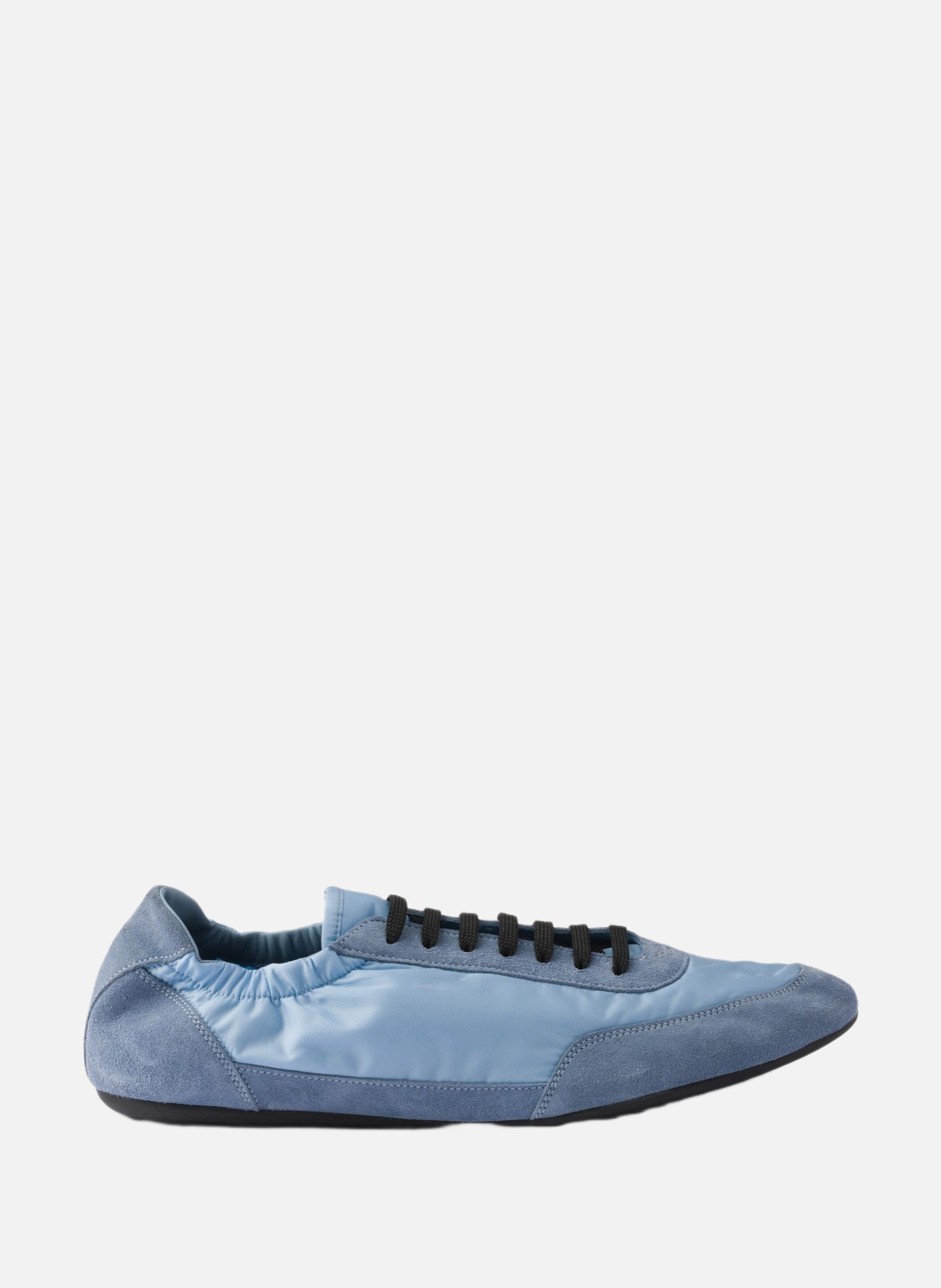 PRADA Sneakers élastiques collapse en re-nylon et veau v Bleu
