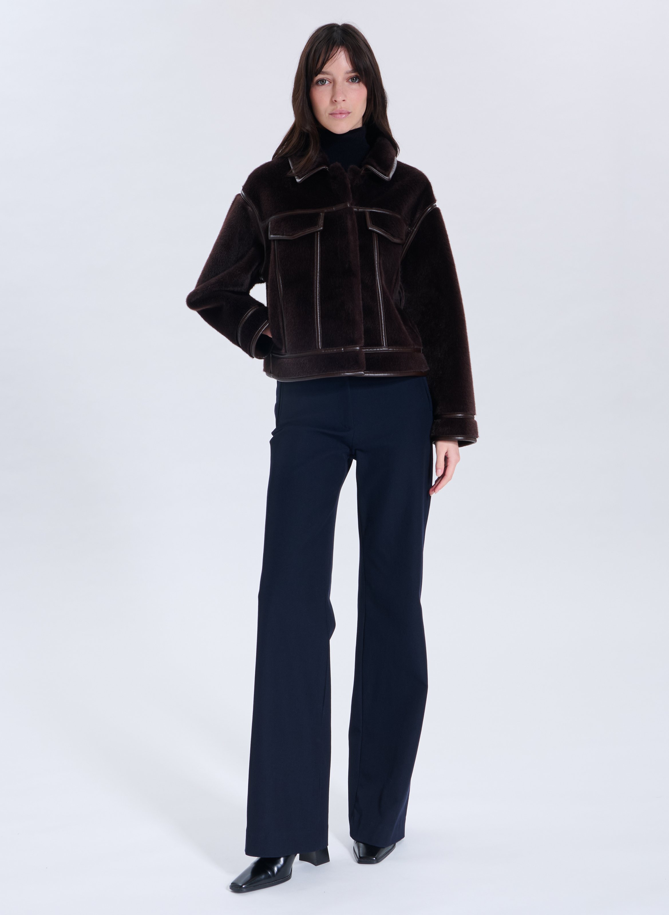 Veste courte monge ZAPA Marron