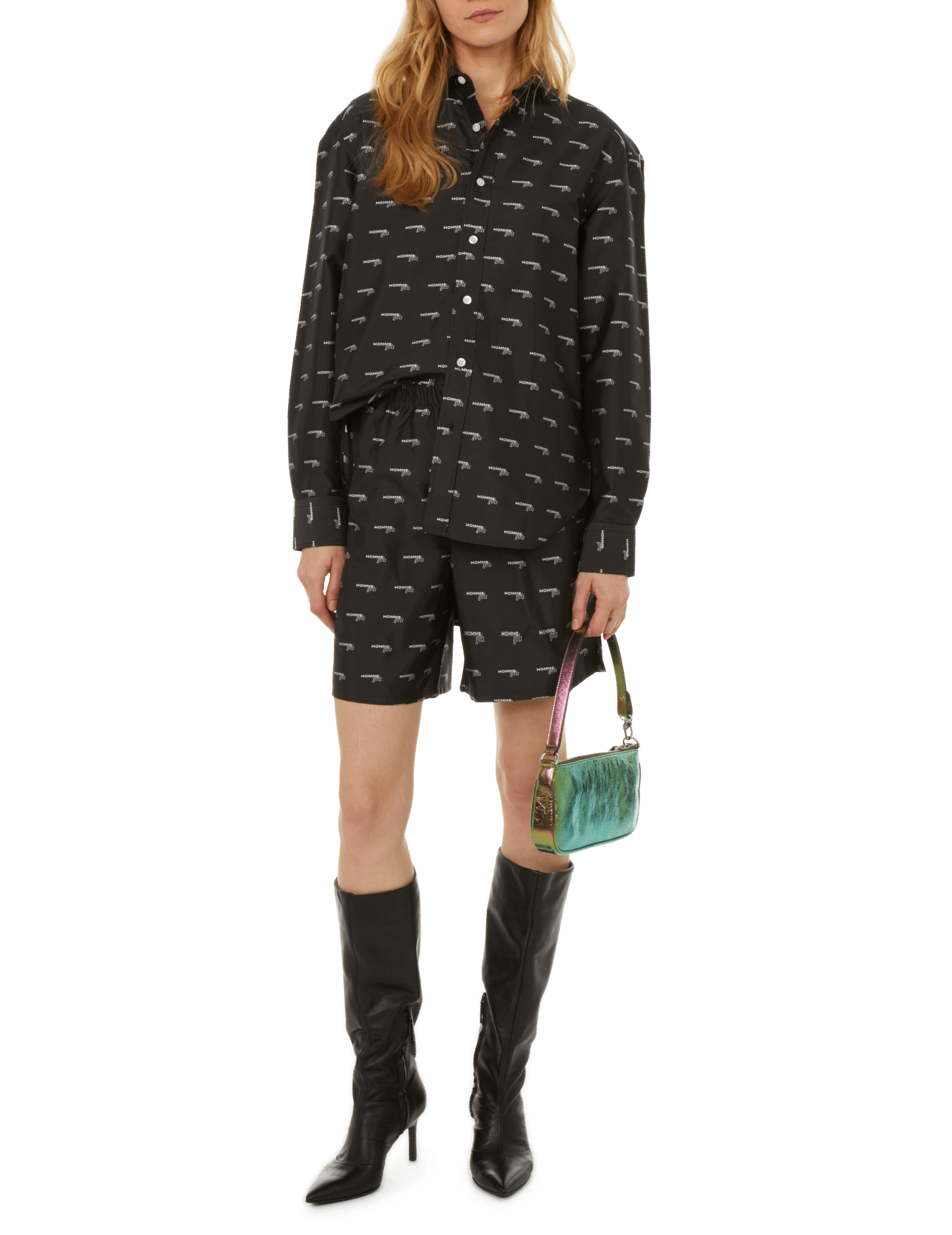 Oversize tie-neck Blouse HOMMEGIRLS Multicolour