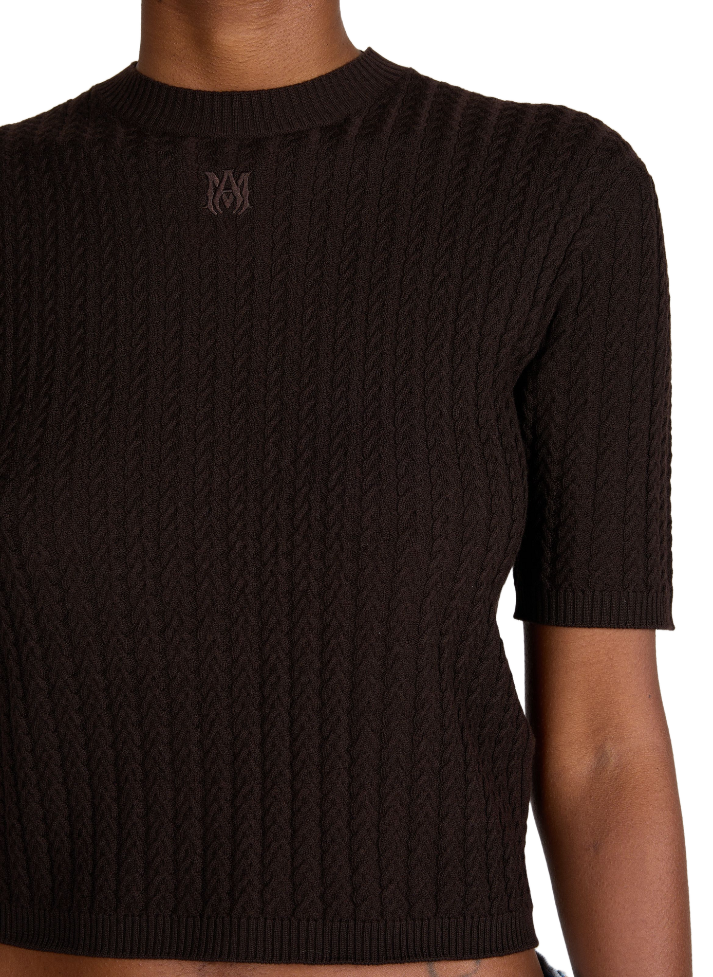 Wool Blend Knit T-shirt AMIRI Multicolour