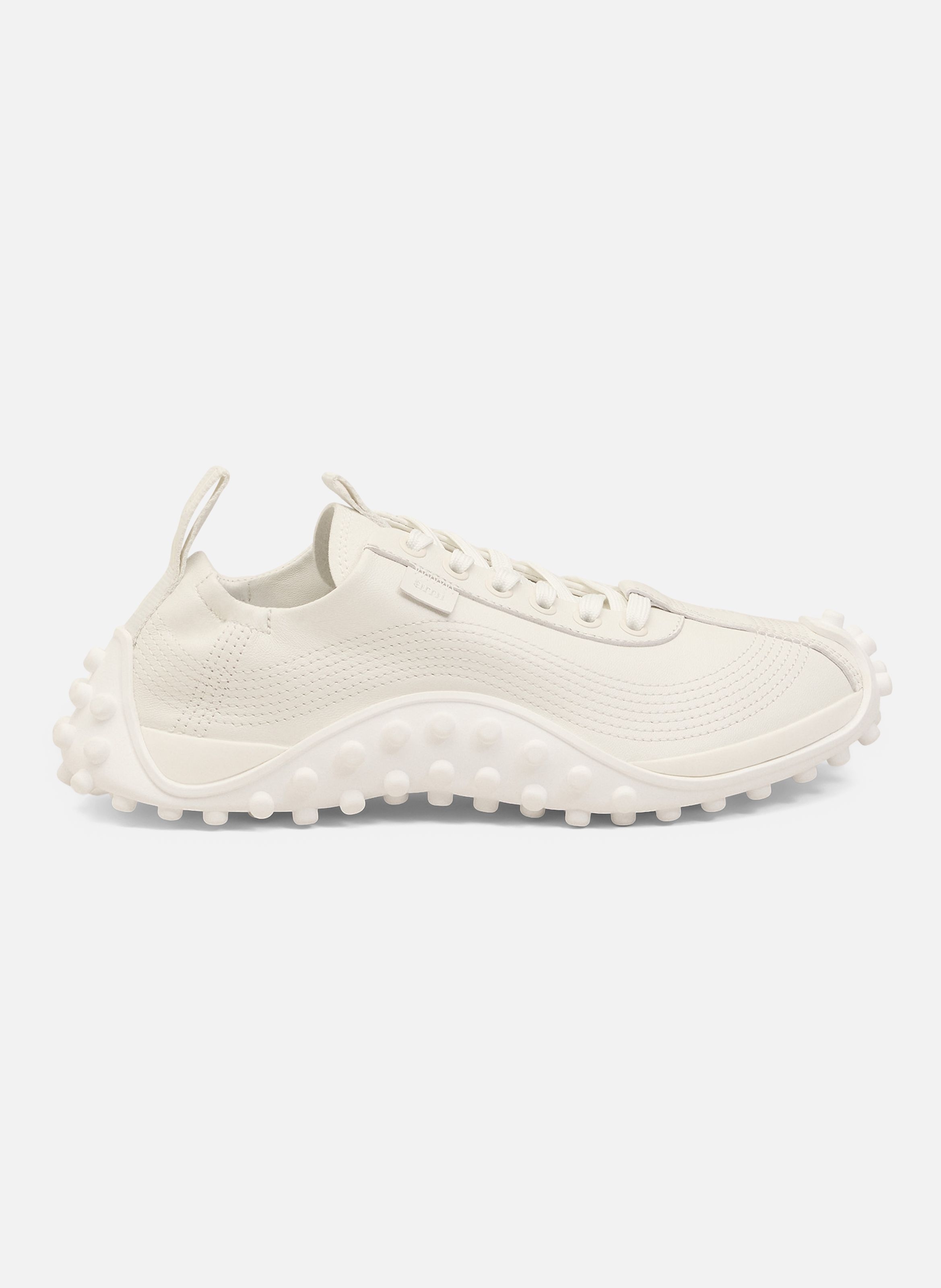 Baskets Mirage En Cuir Lisse unisexes AMI PARIS Blanc