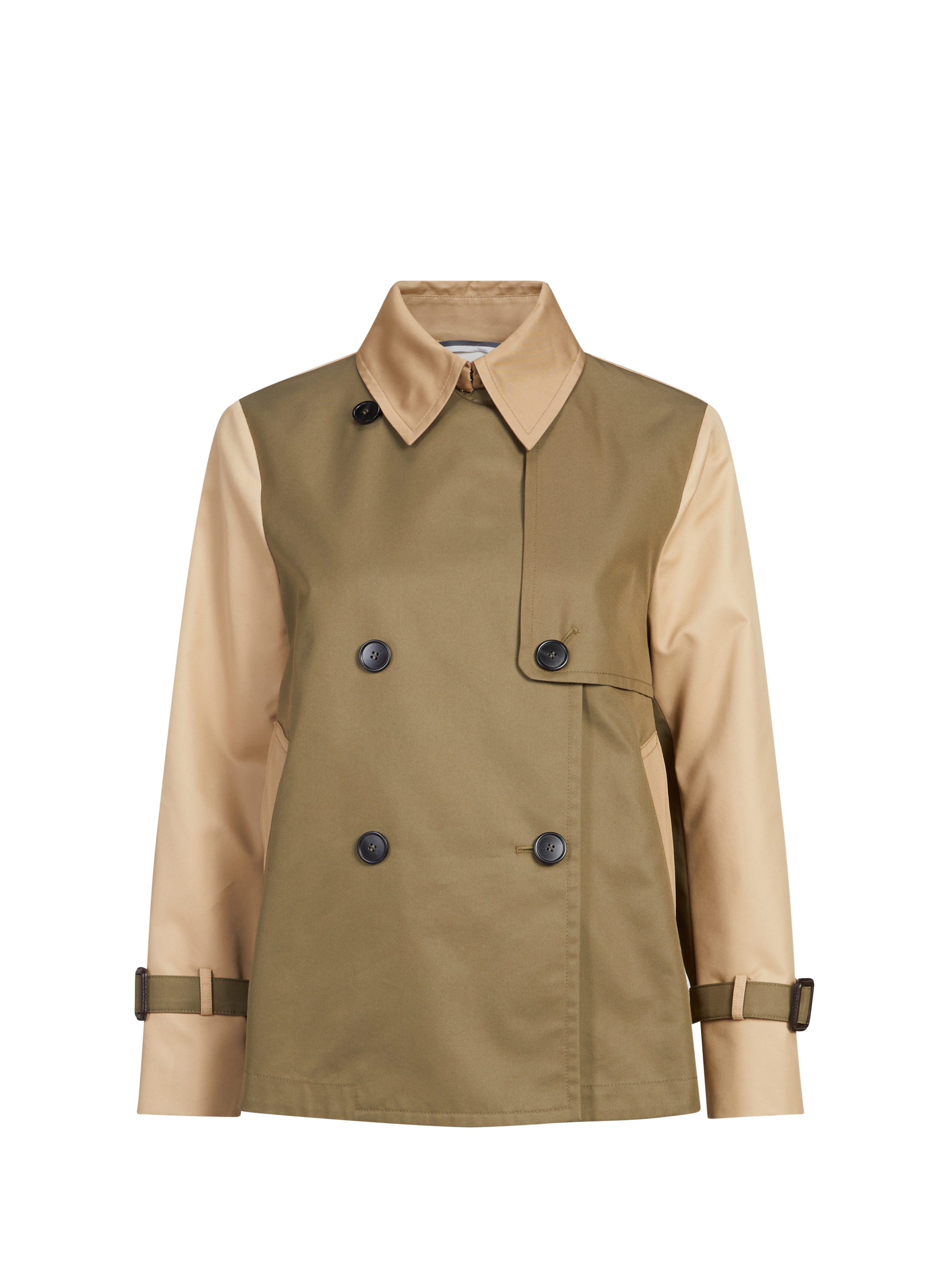 Imperméable évasé uni en coton mélangé MAX MARA WEEK END Multicolore