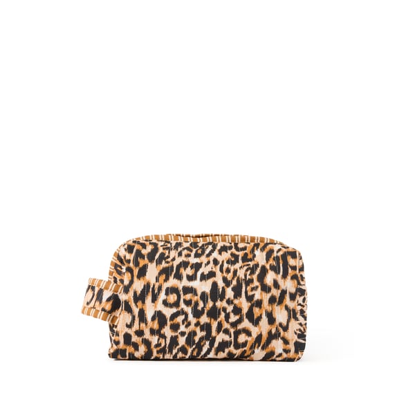 Pochette imprimé léopard en coton Pochette imprimé léopard en coton