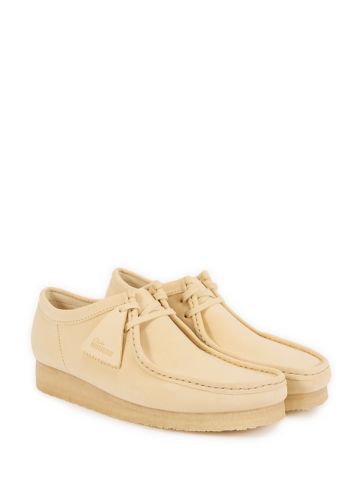 Suede leather derbies CLARKS Yellow