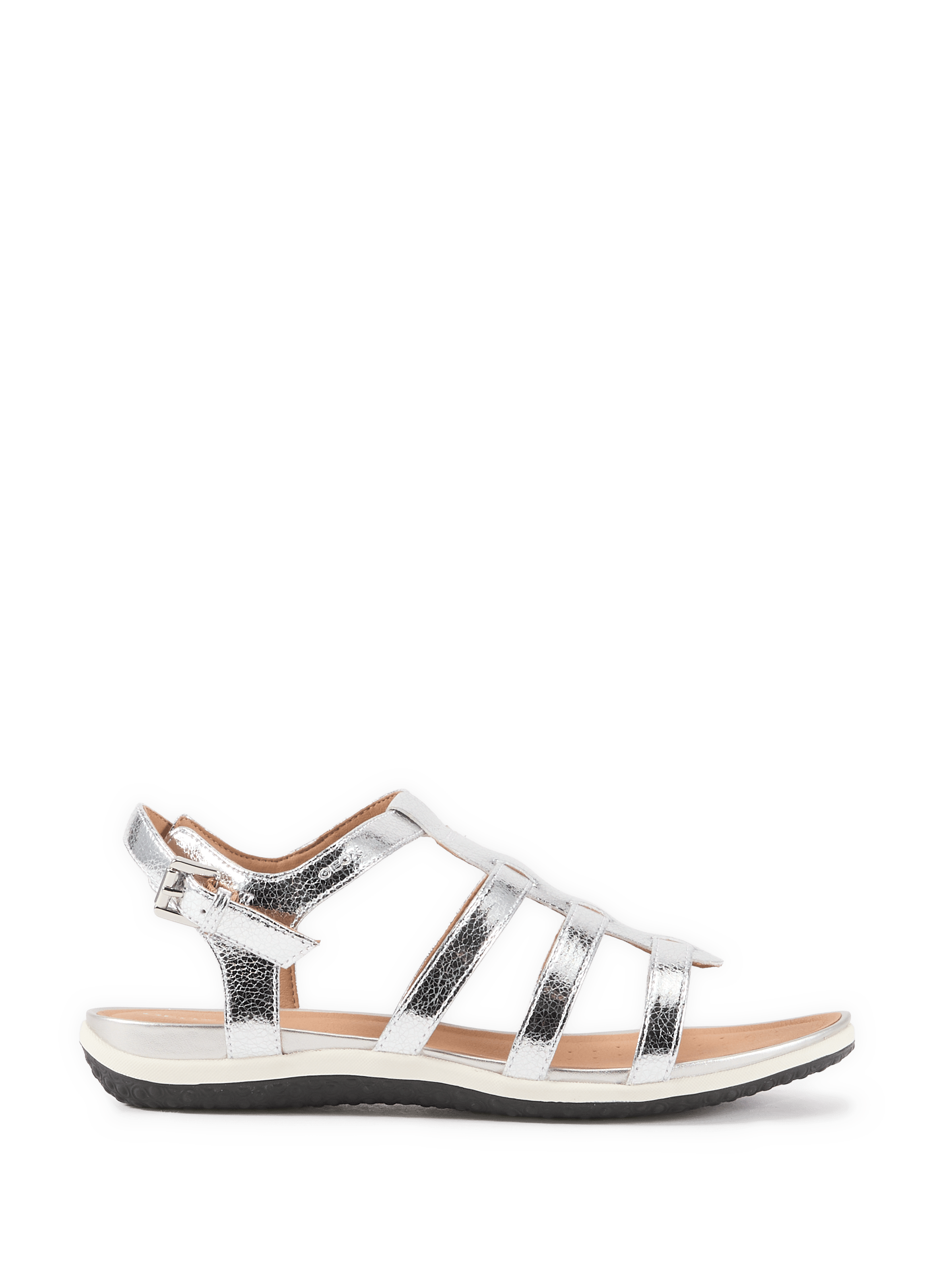 Sandales plates à multibrides GEOX Argent