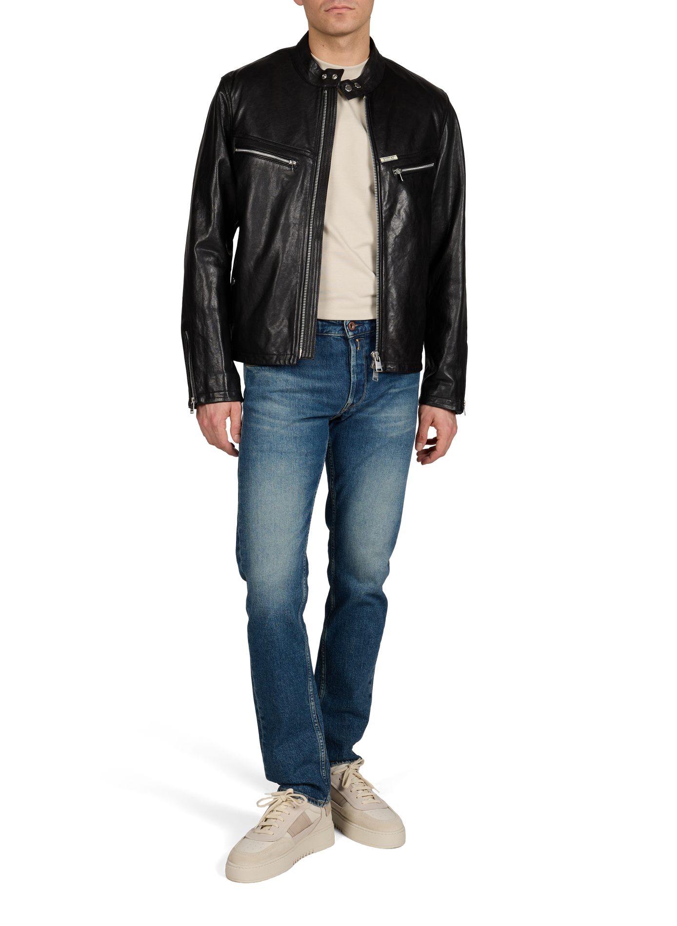 Straight-cut cotton-blend jeans REPLAY Blue