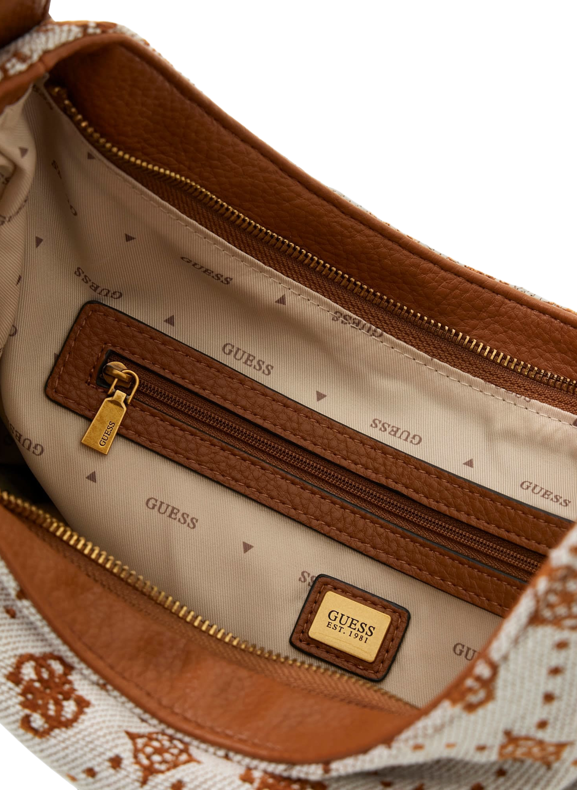 Sac à main Camden à motif logotypé GUESS Marron