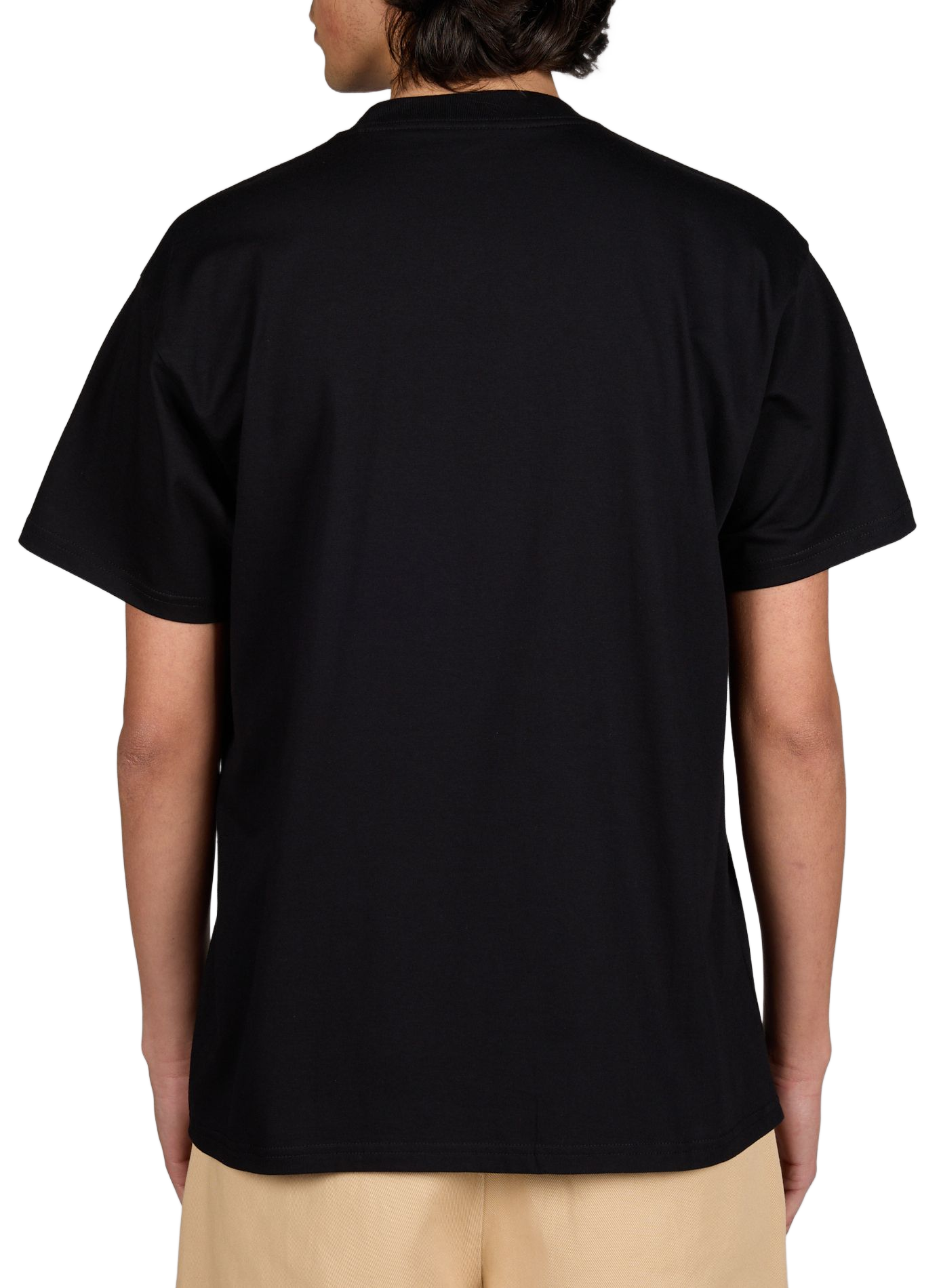 Cotton apple logo printed t-shirt CARHARTT WIP Black