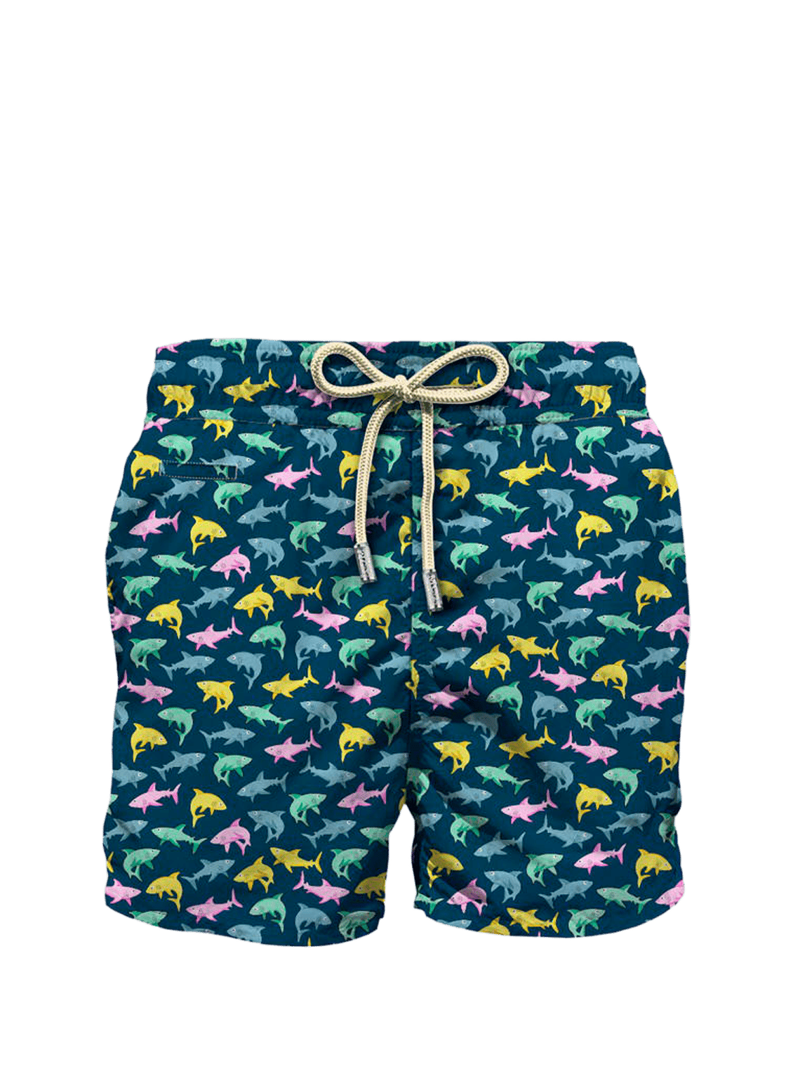 Short de bain imprimé Light Fantasy MC2 SAINT BARTH Bleu