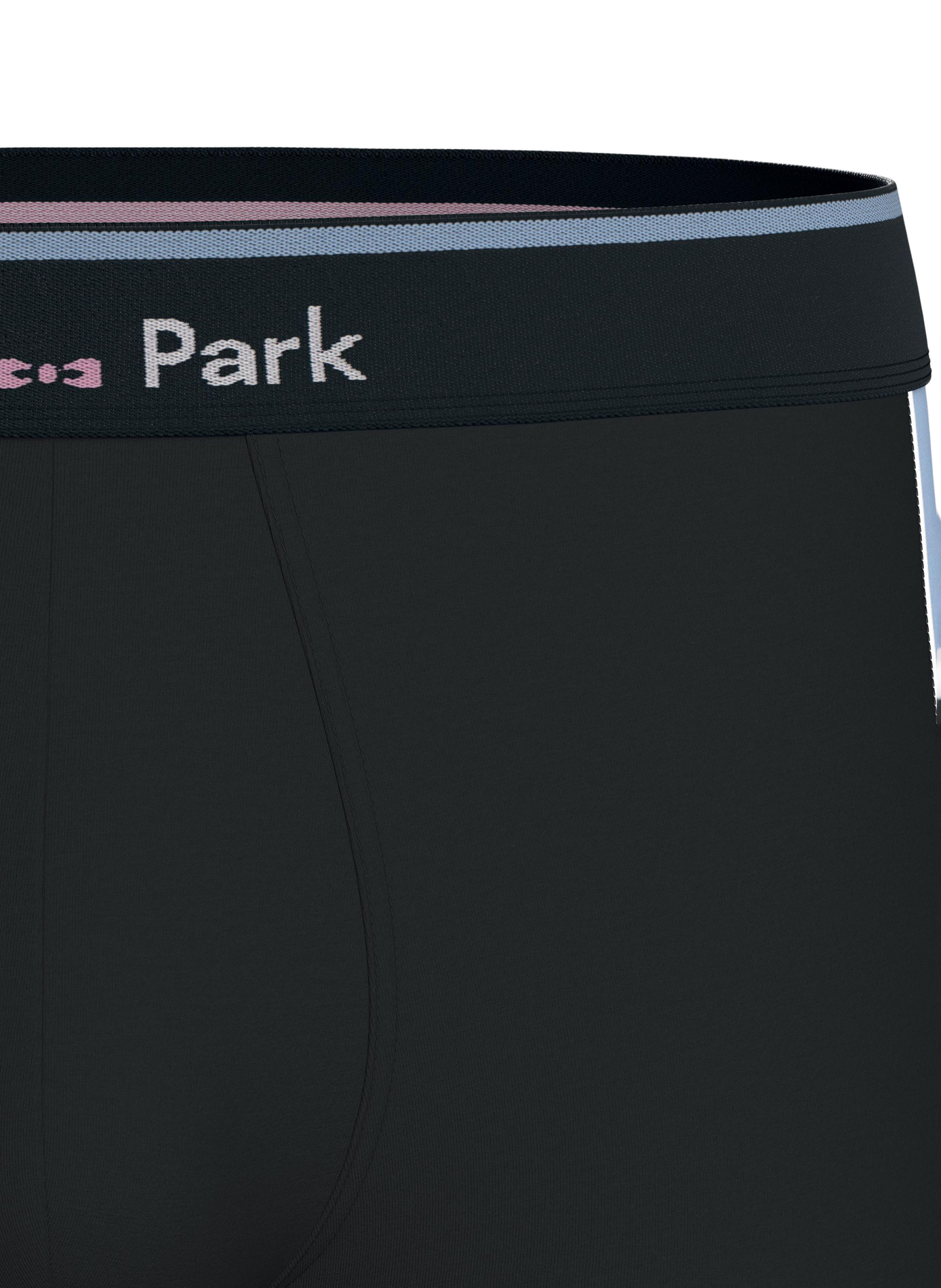 Stretch cotton jersey boxer shorts with cutouts EDEN PARK Blue