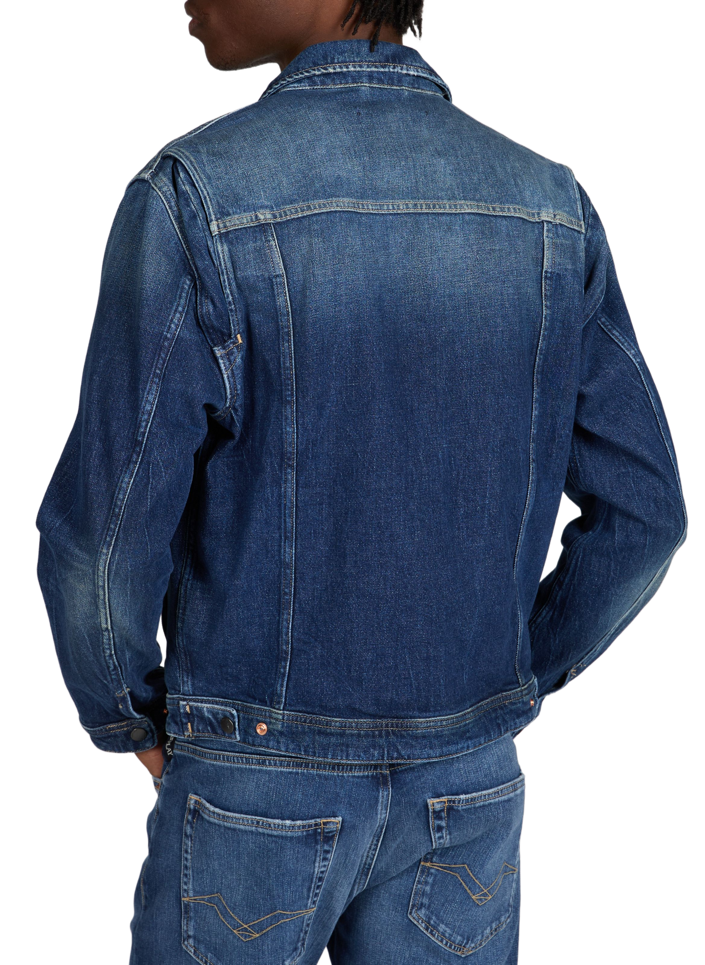 Cotton-blend denim jacket  REPLAY Blue