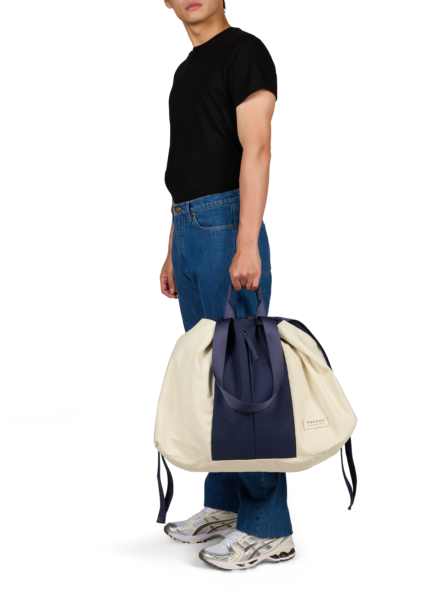 Bcash Beach weekend bag in blended cotton TUCANO Blue