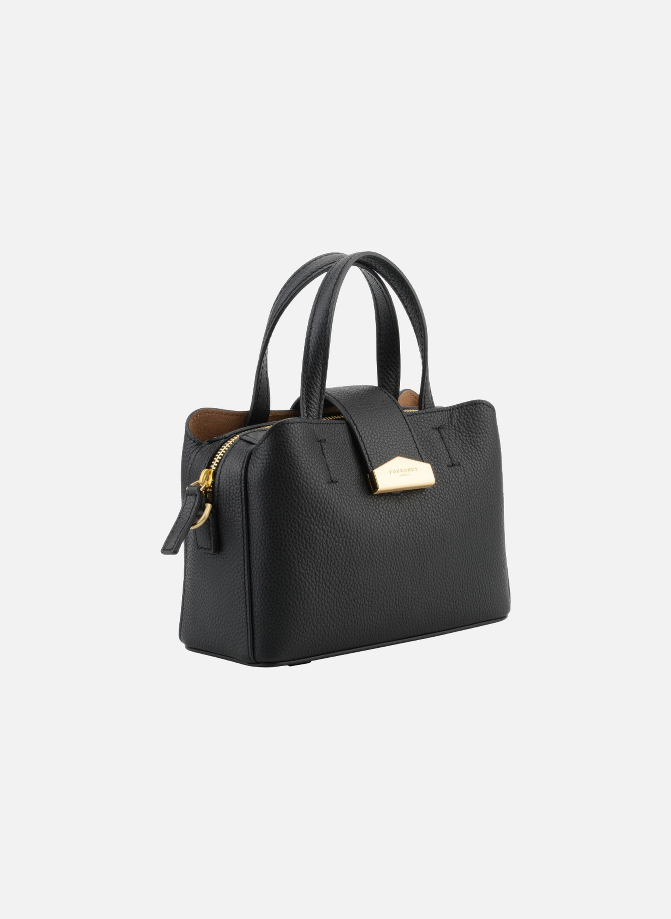 Cavalcade | sac porté épaule mm en cuir de vachette POURCHET Noir
