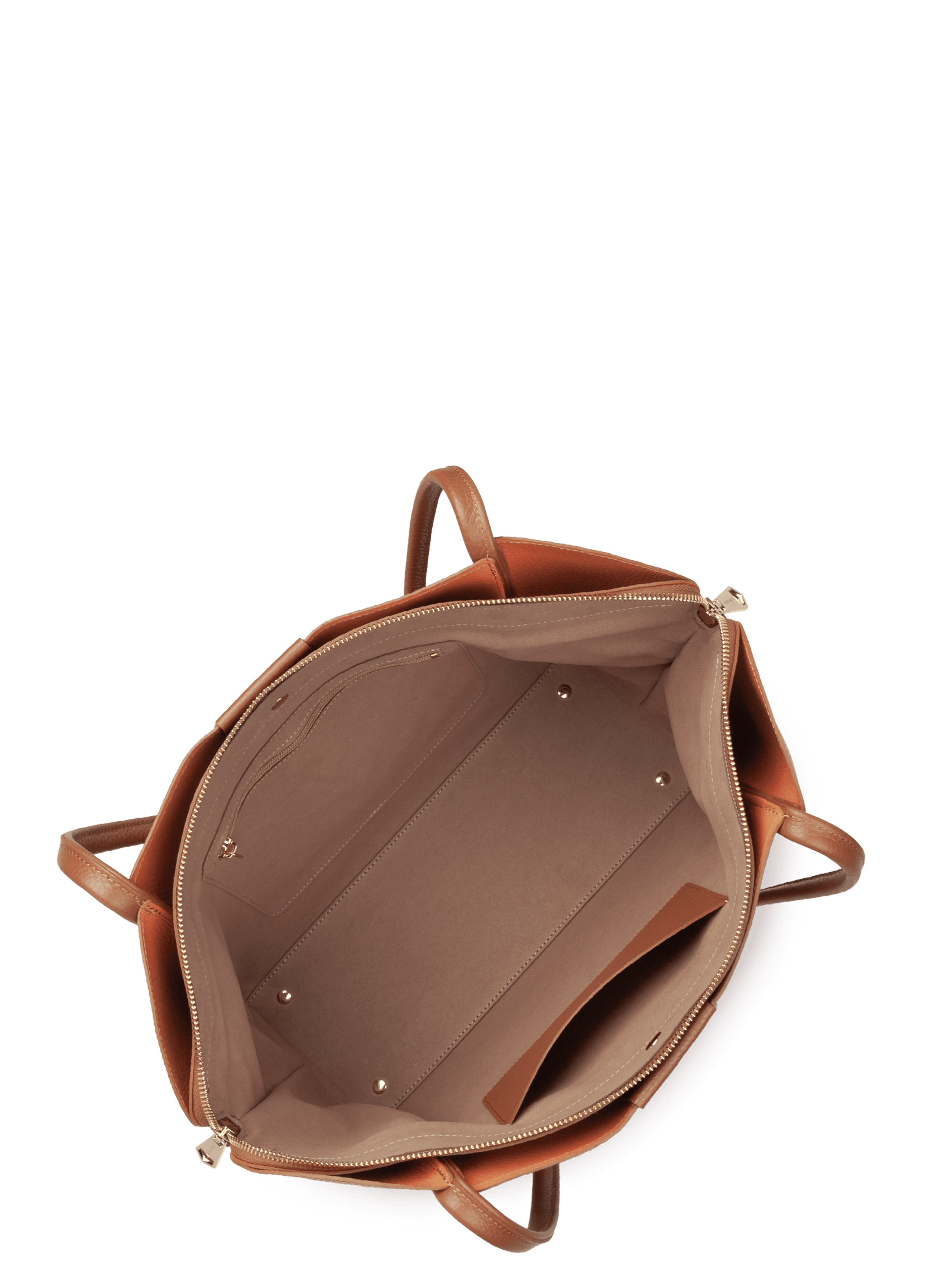 Très grand sac cabas épaule - ida double | Marron LANCASTER Femme