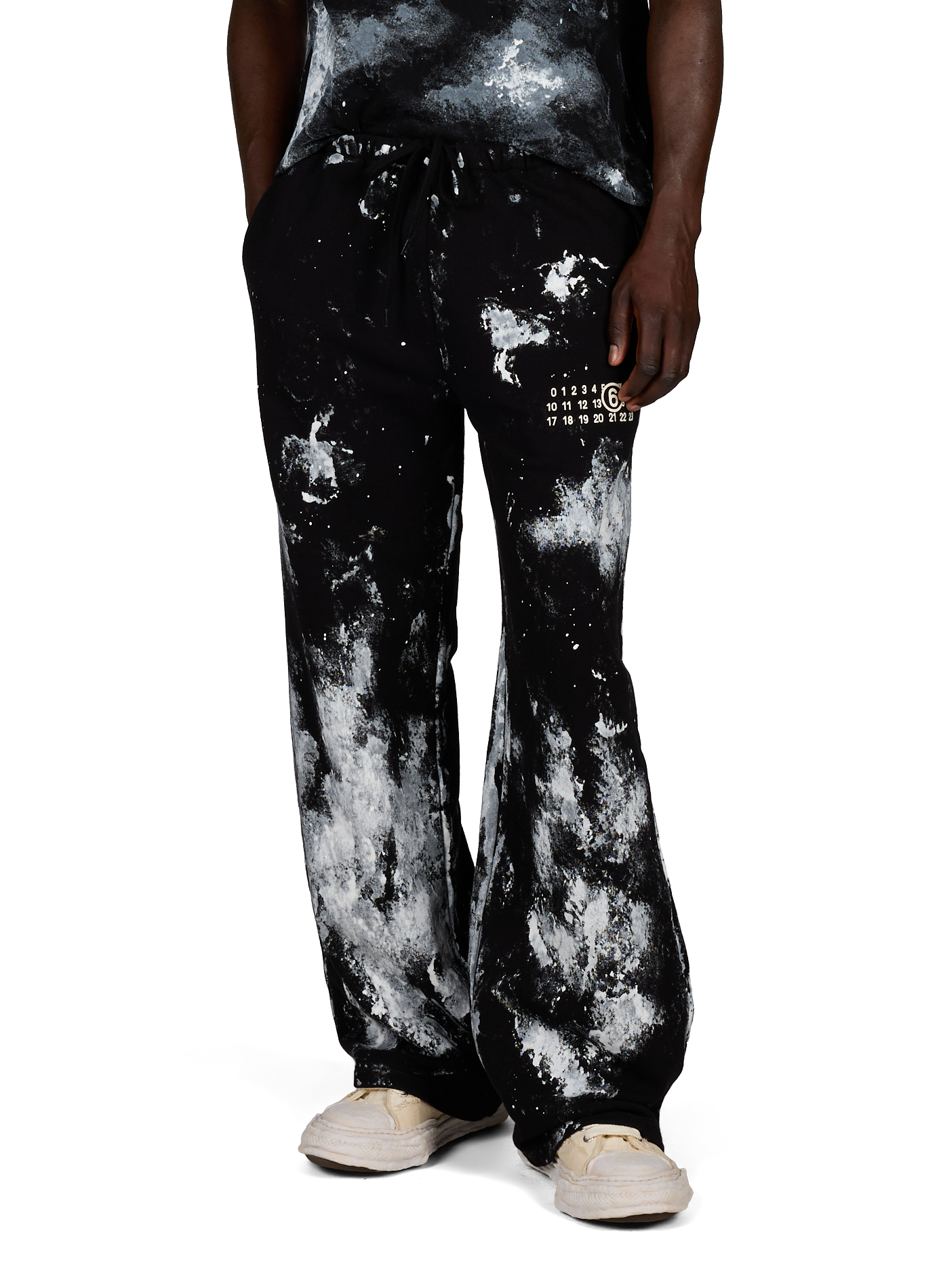 Wide-leg Printed Trousers MAISON MARGIELA Black