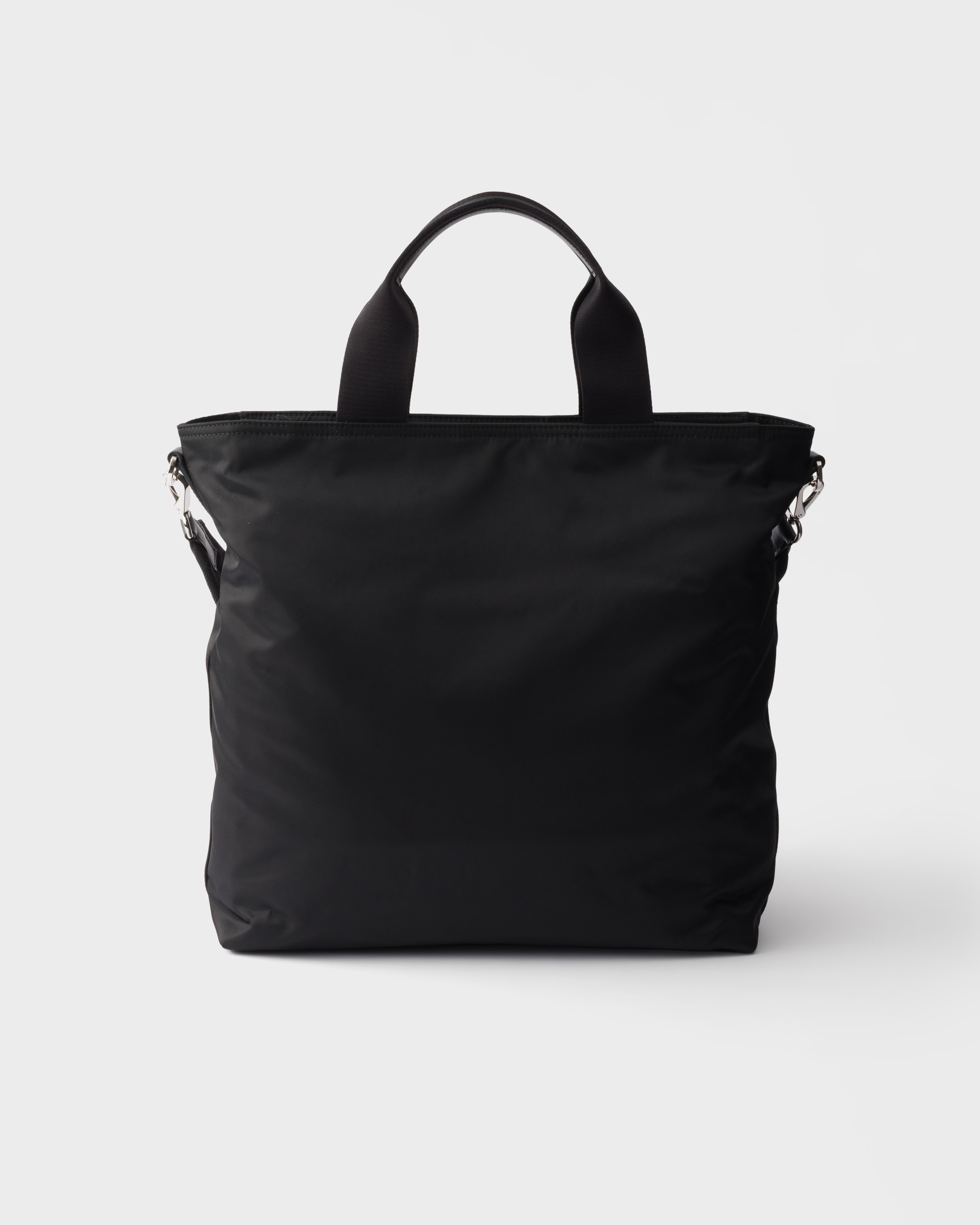 Sac cabas prada explore en re-nylon et cuir PRADA Noir