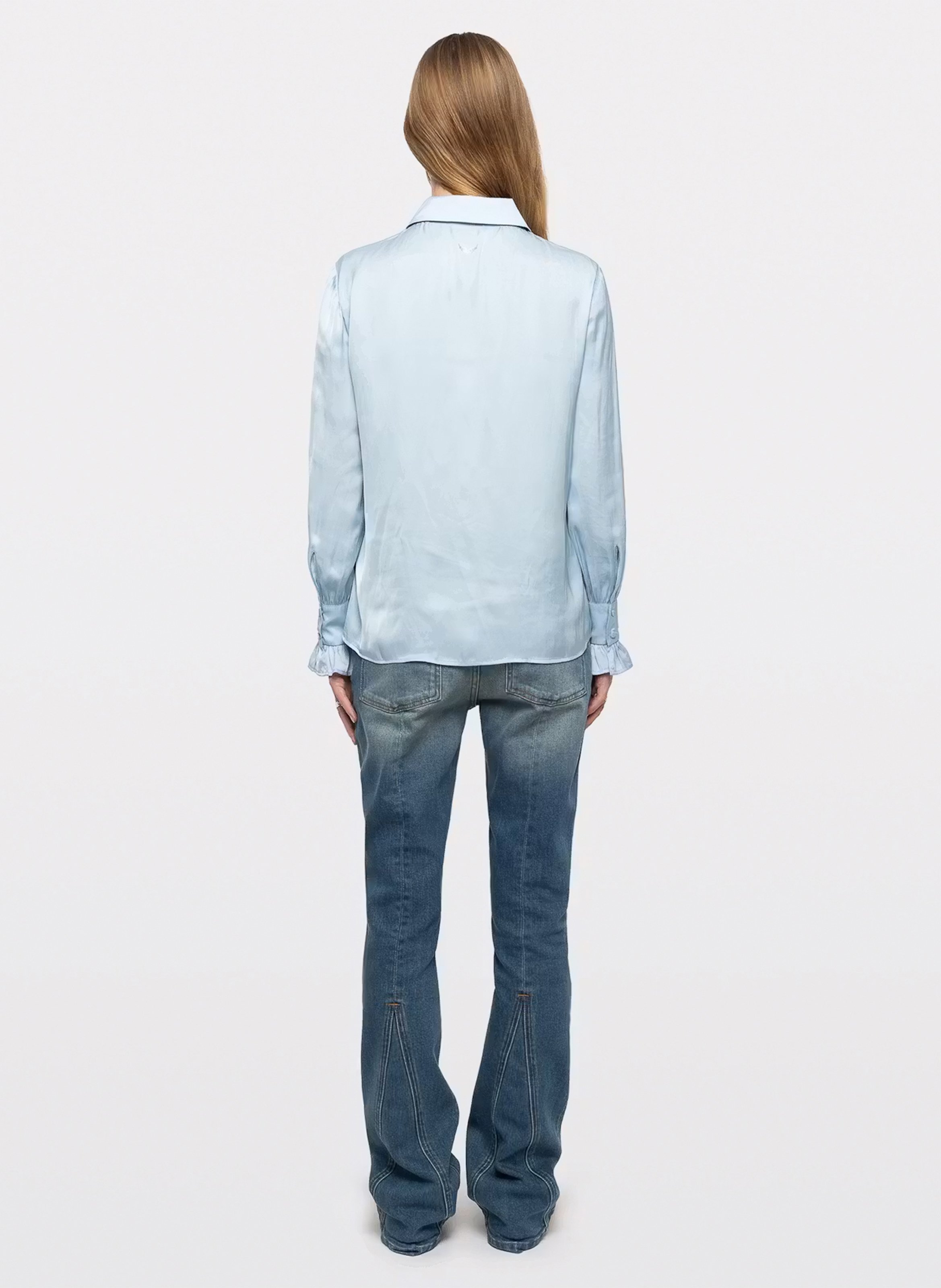Rechte satijnen blouse Theley ZADIG&VOLTAIRE Blauw
