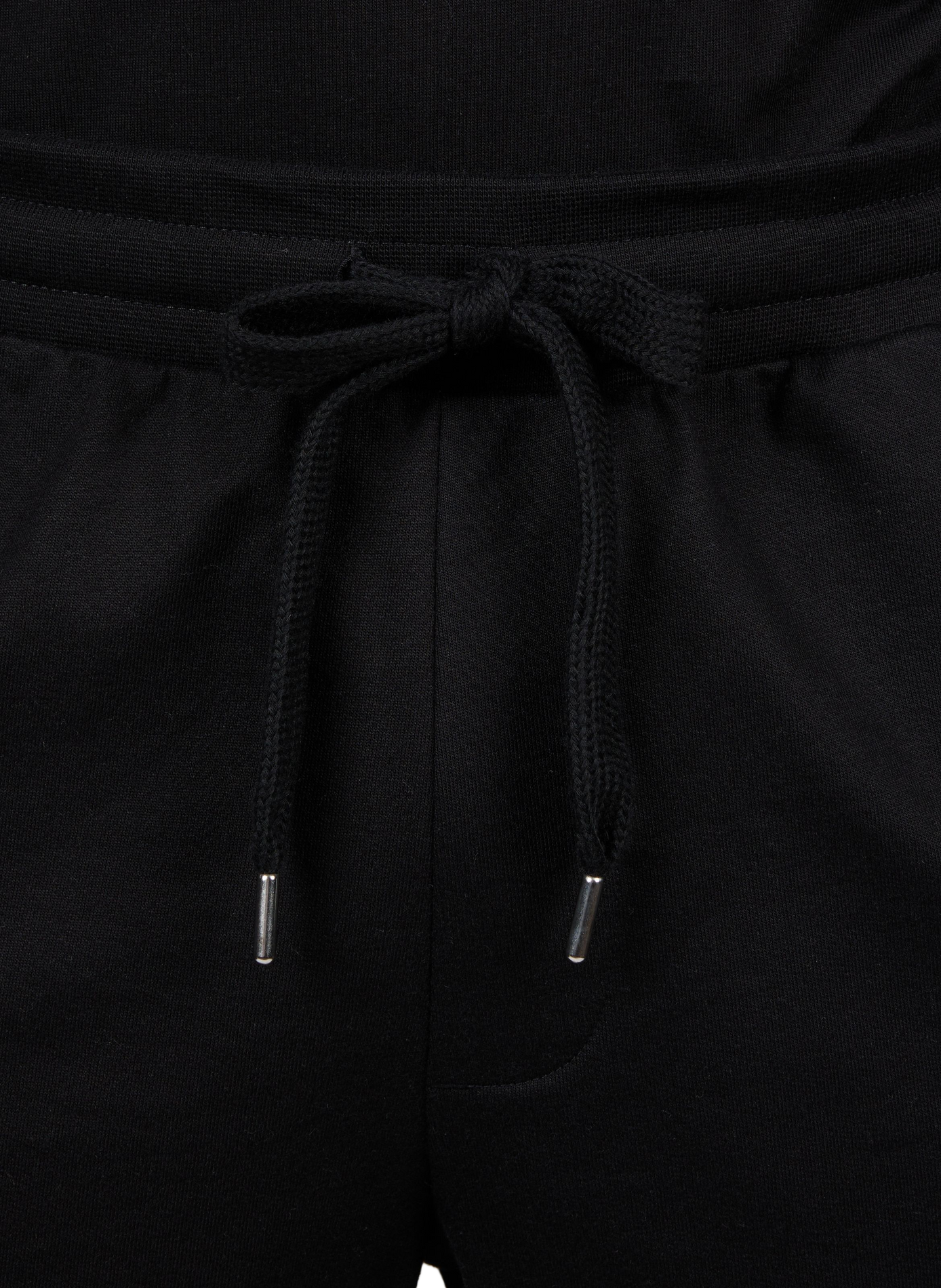 Gestreifte Baumwollshorts BOSS Schwarz
