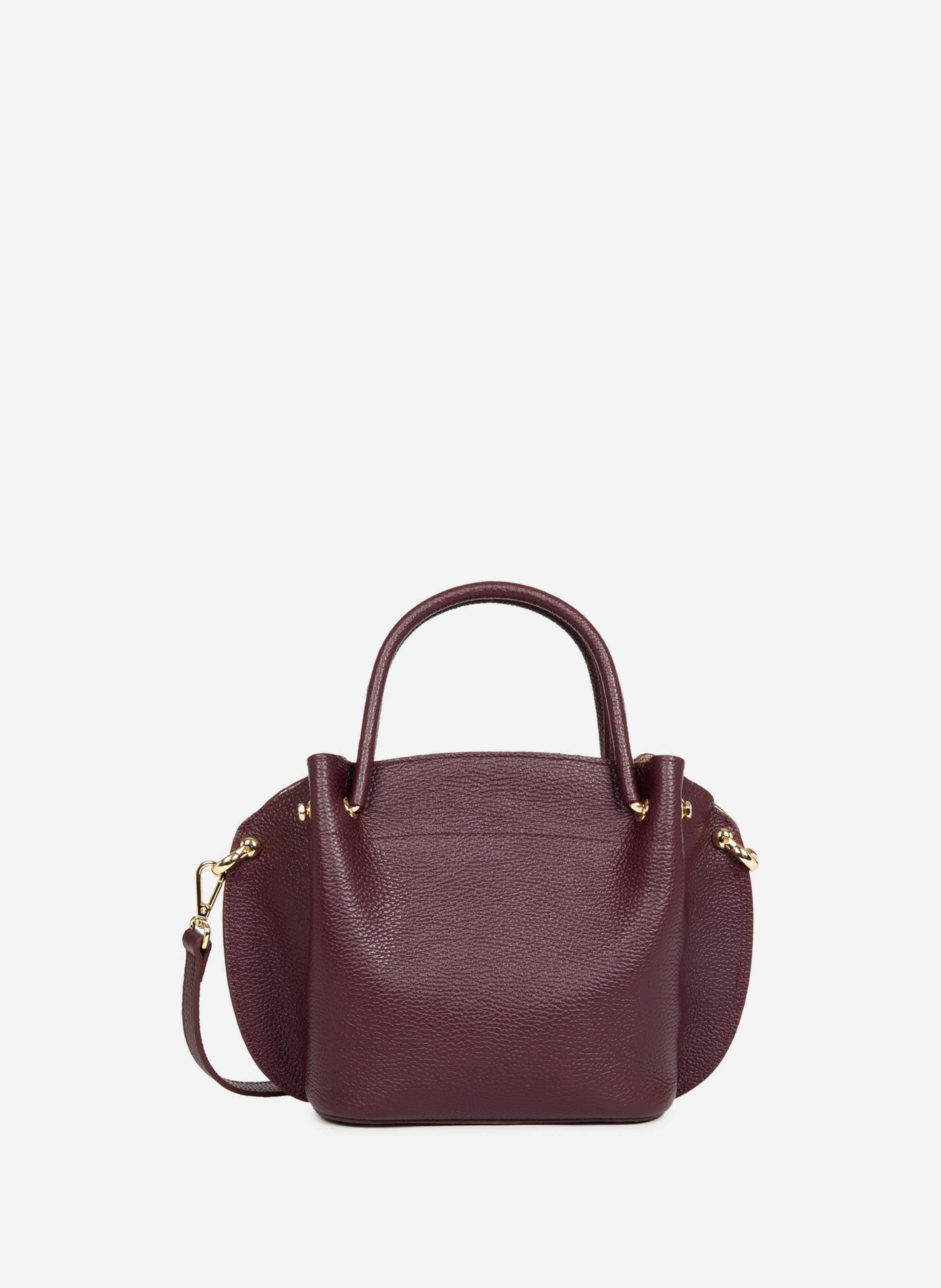 Sac à main - foulonné double louisa LANCASTER Rouge