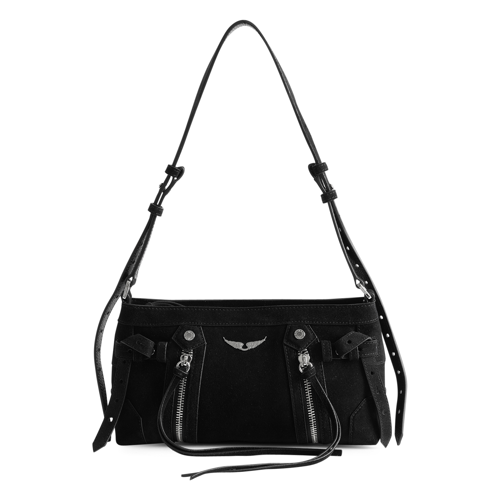 Schoudertas van baby madison leer ZADIG&VOLTAIRE Zwart