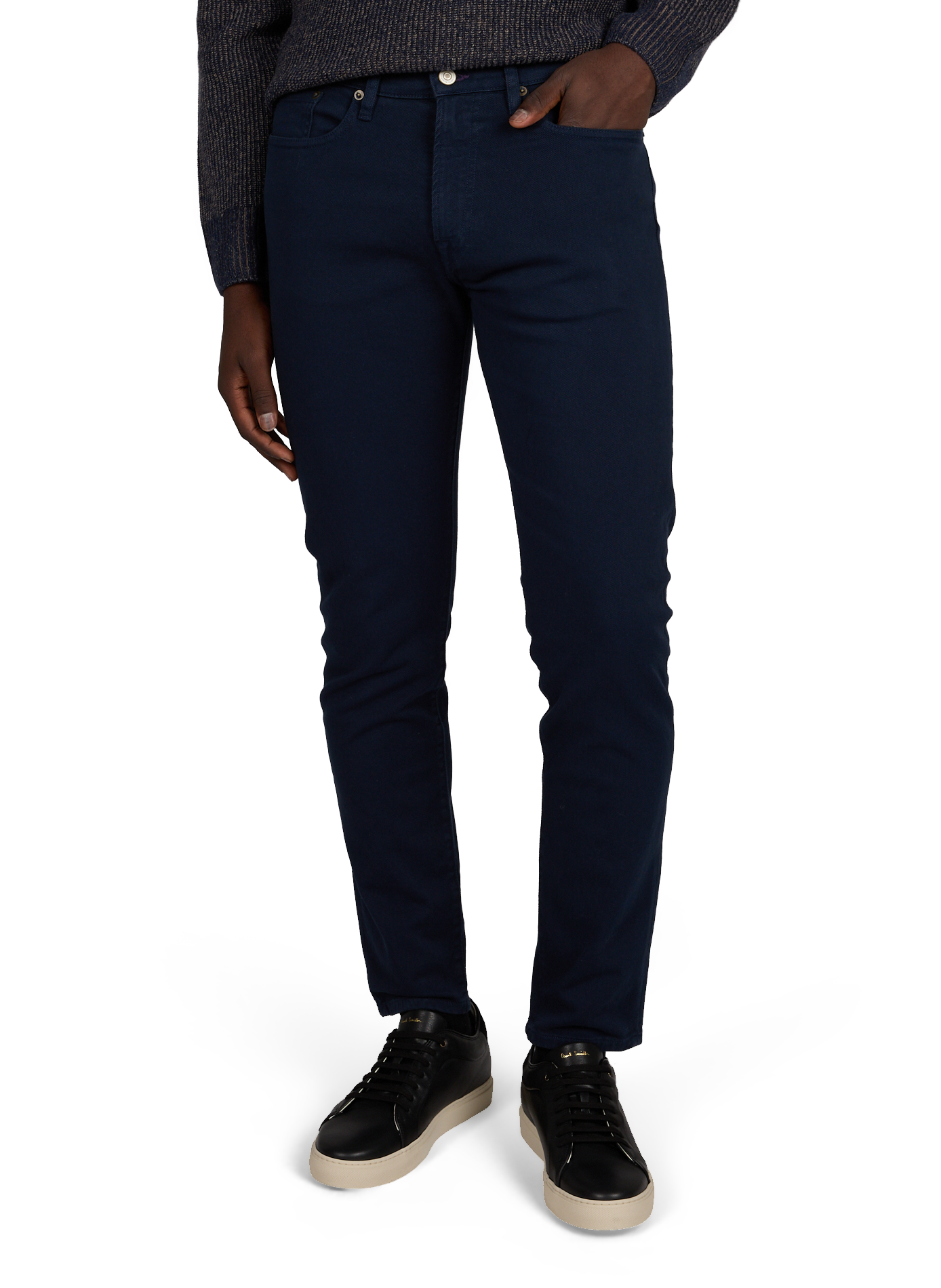 Jeans slim brut en coton mélangé PAUL SMITH Bleu