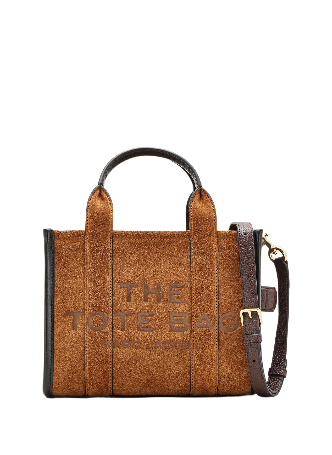 Sac cabas The Tote Bag en daim MARC JACOBS Marron
