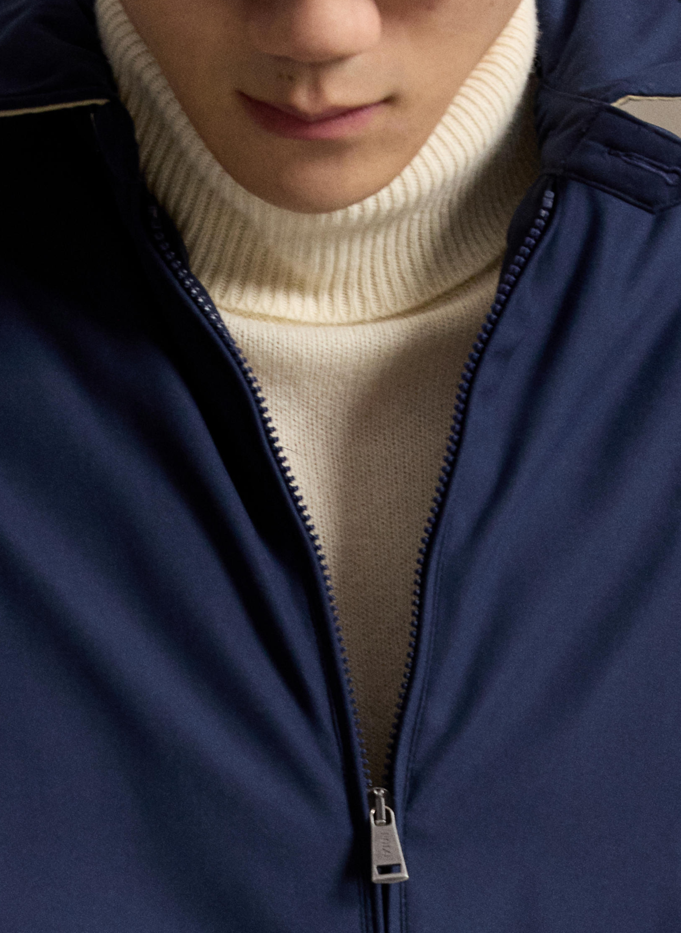 Veste droite à col à revers POLO RALPH LAUREN Bleu