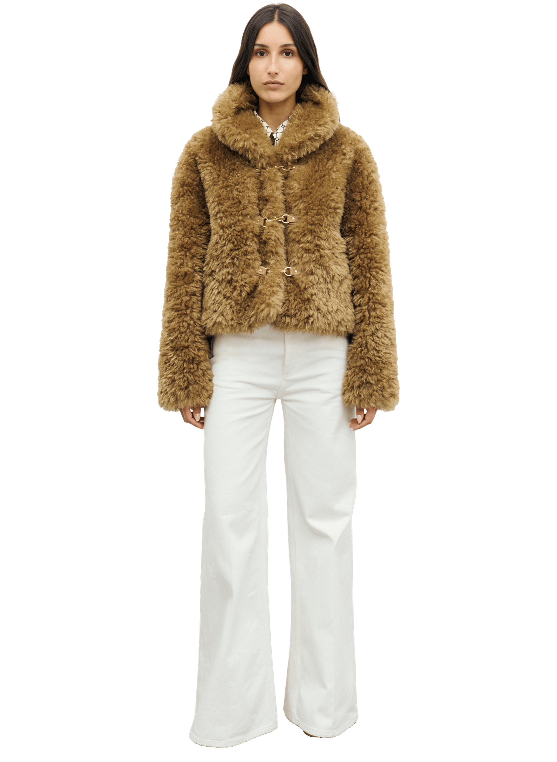 Manteau court en fausse fourrure - alza GERARD DAREL Beige