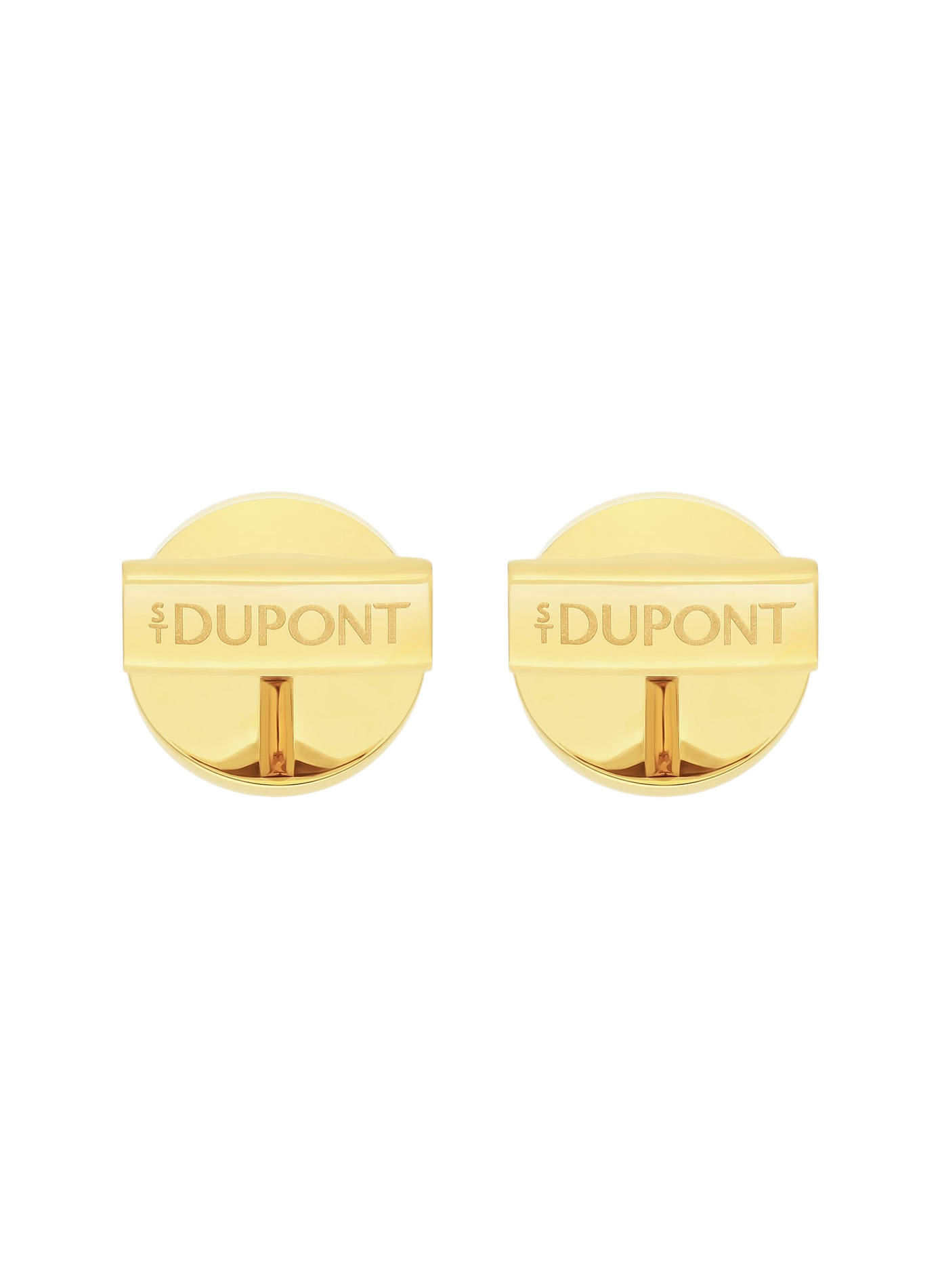 Boutons de manchette ronds pointe de diamant S.T. DUPONT Doré