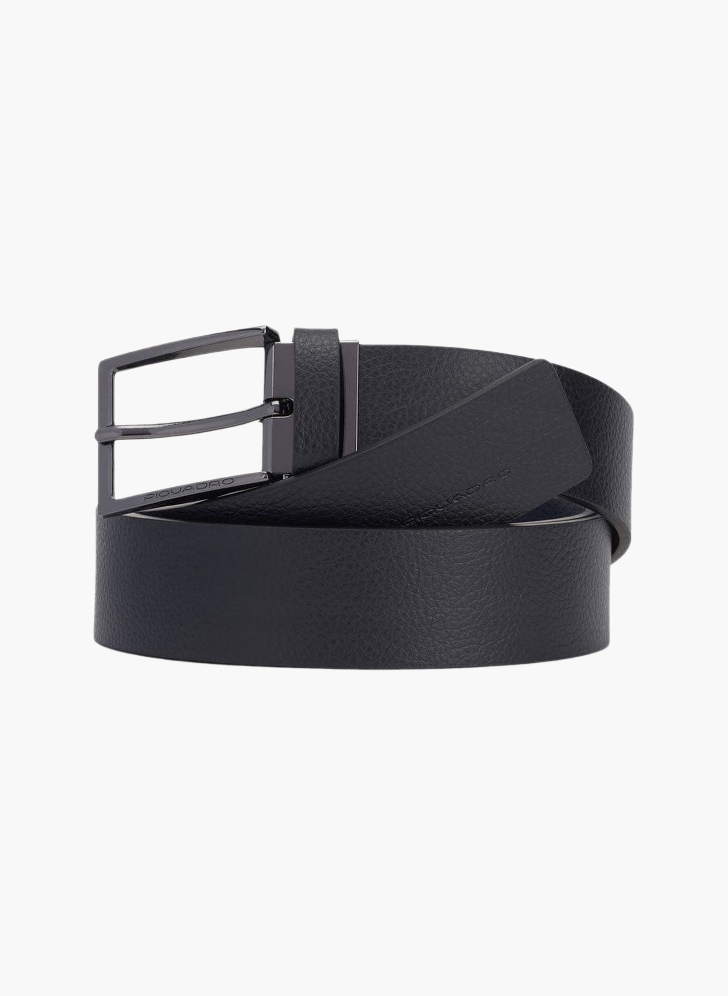Men's cut-edge reversible leather belt PIQUADRO Black