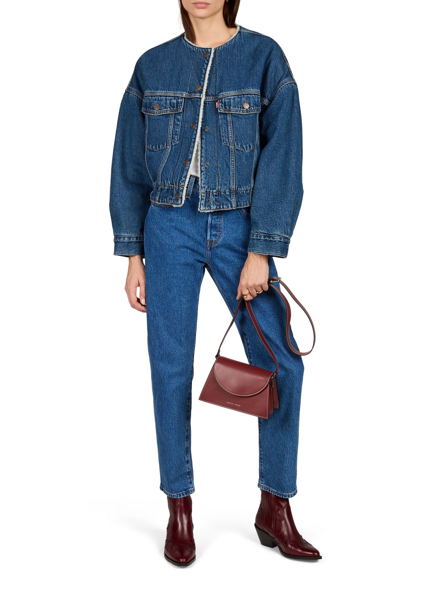 Short denim jacket in cotton LEVI'S Blue