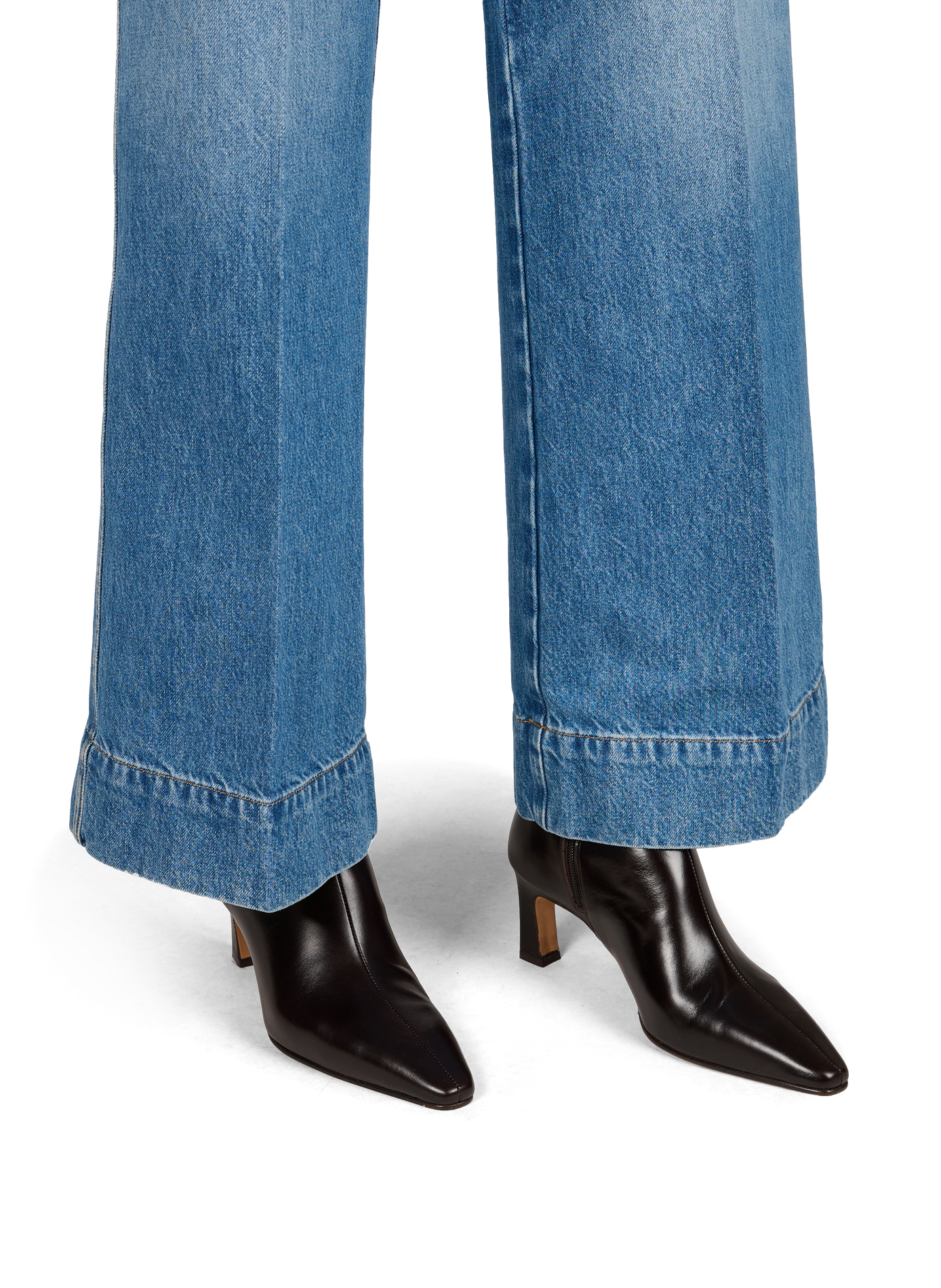 Emilie leather heeled ankle boots BOBBIES Brown