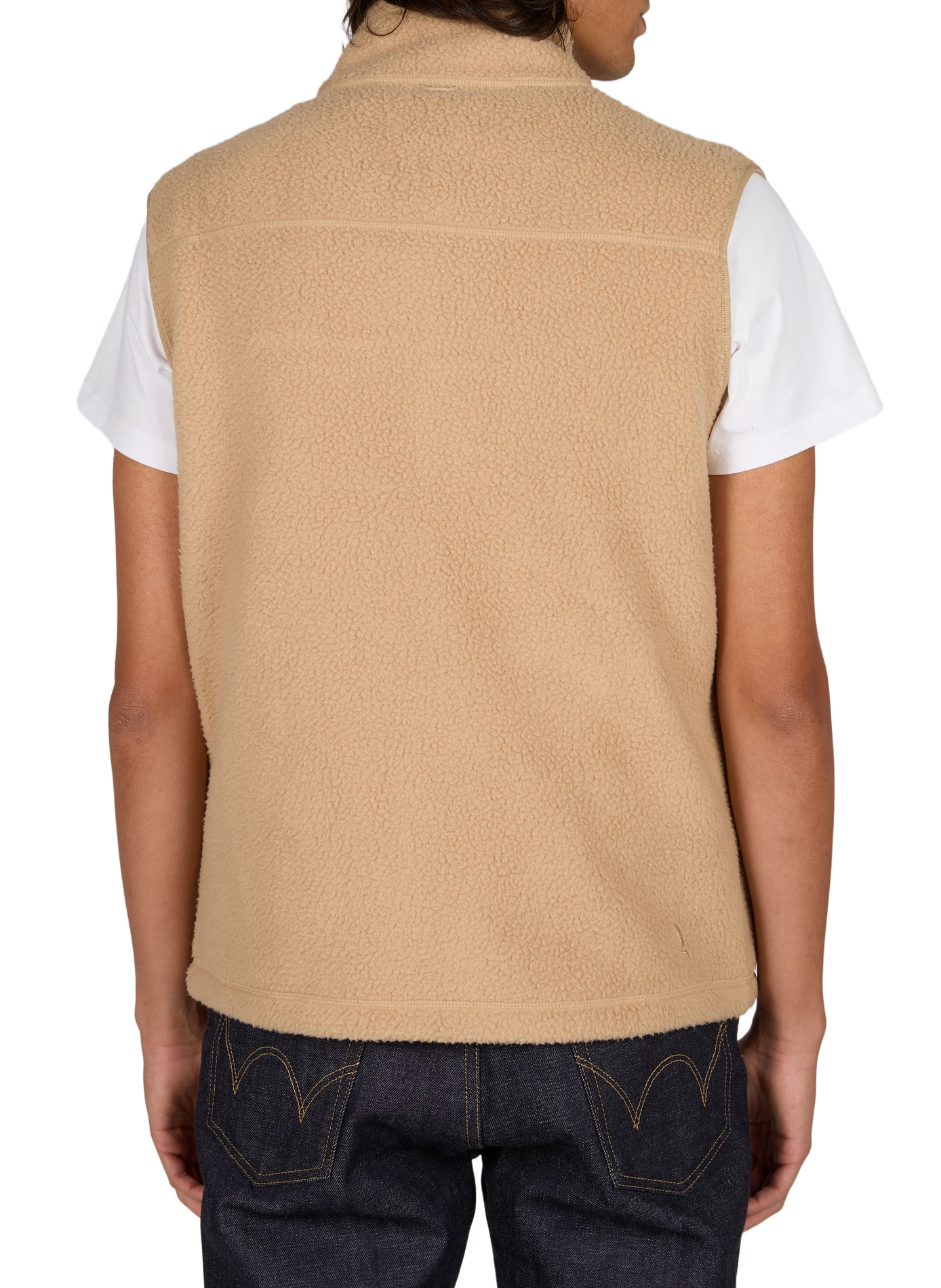 Gilet col montant droit uni AIGLE Beige