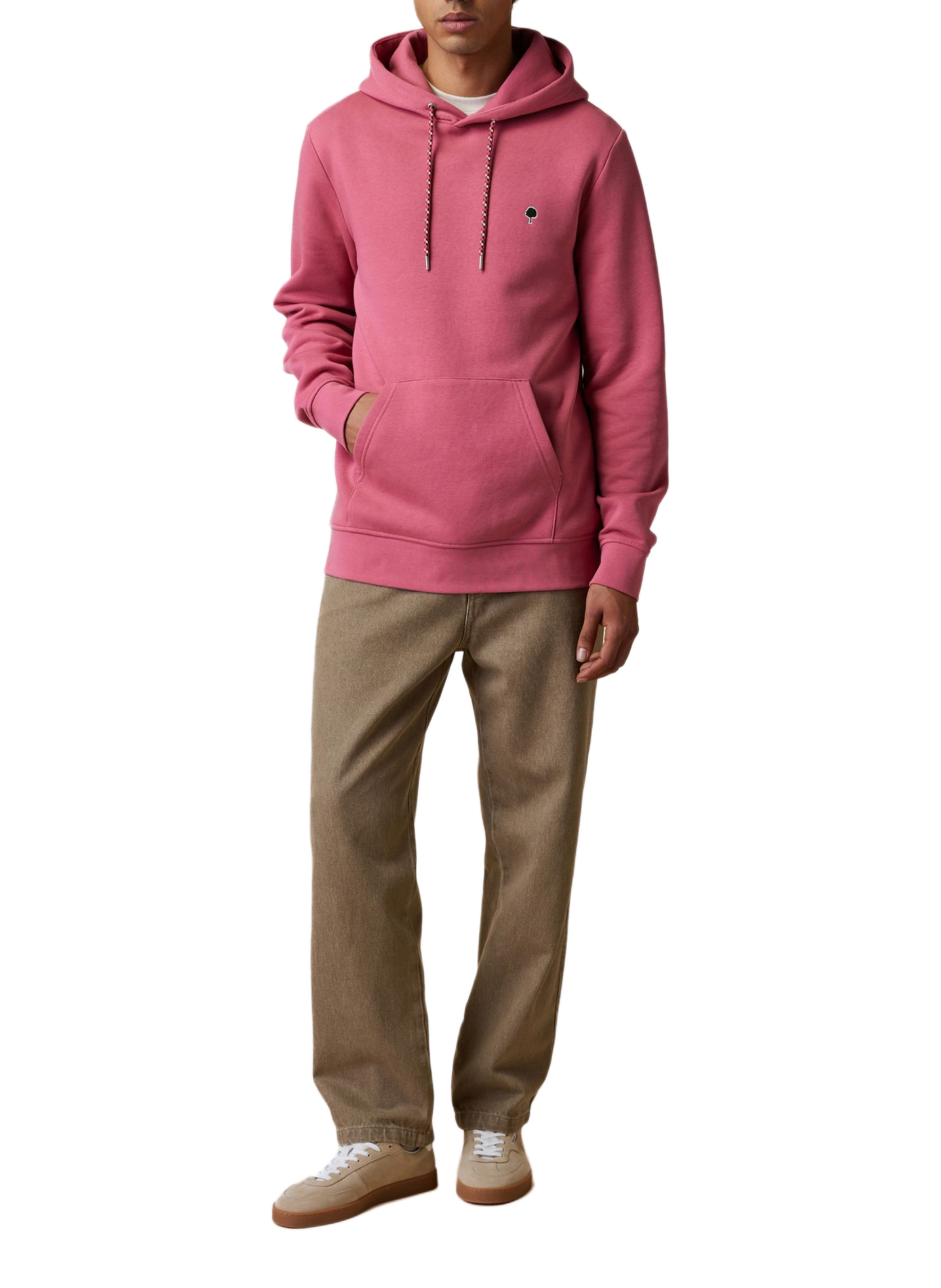 Sweatshirt ample en coton mélangé FAGUO Rose